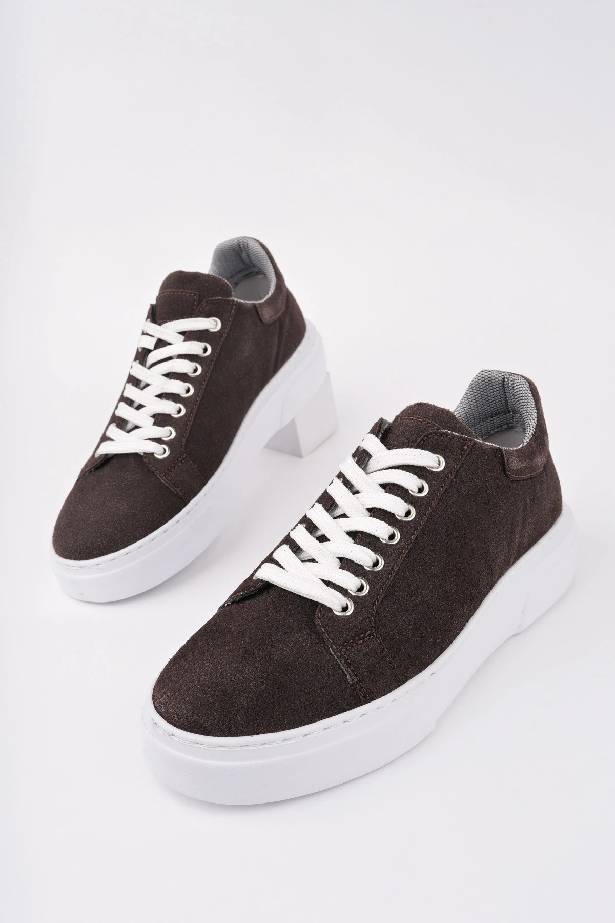 Muggo ZEYN Kalın Taban Bağcıklı Erkek Günlük Sneaker Spor Ayakkabı