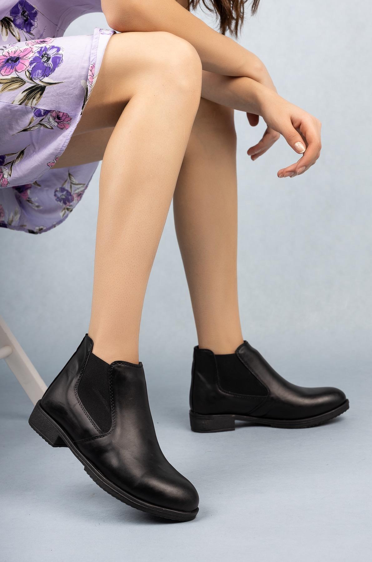 Muggo Angela Garantili Kadın Şık ve Rahat Chelsea Bot