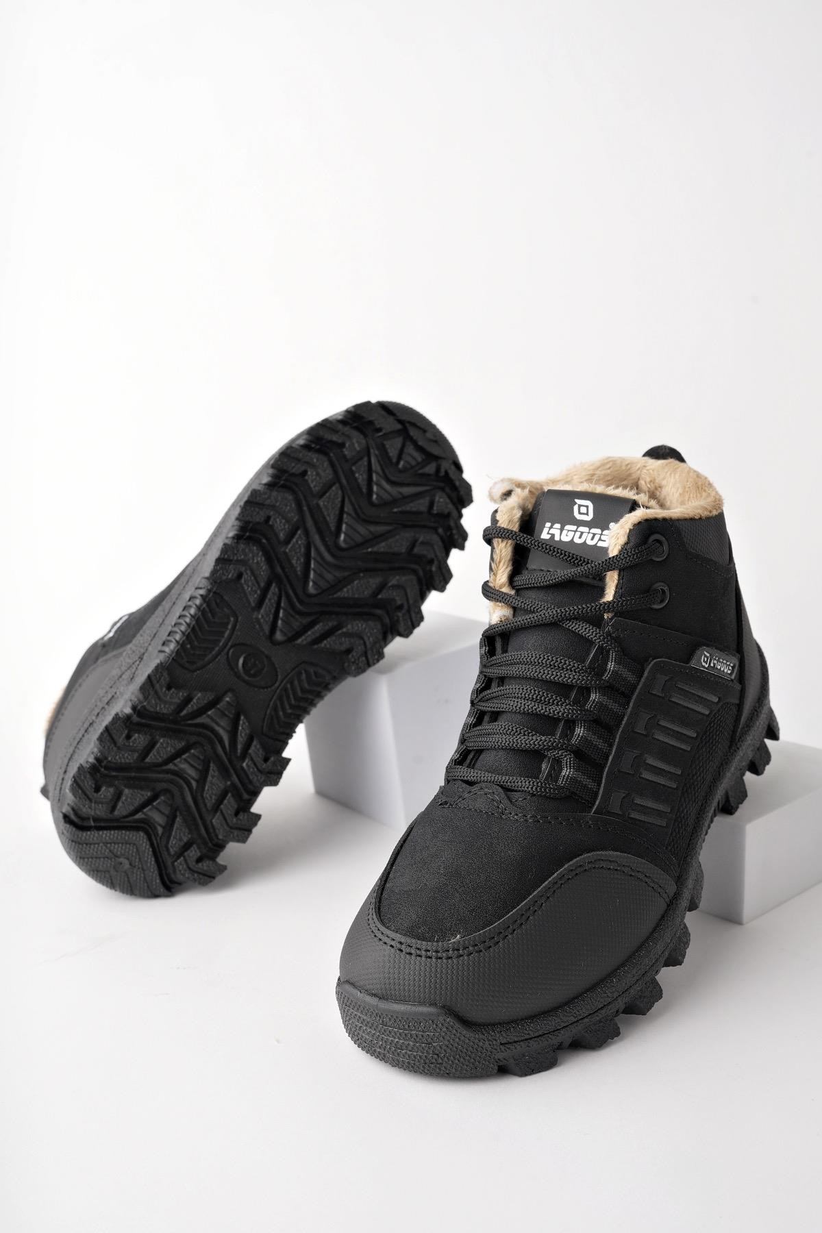 Muggo JOHANNA Garantili Bağcıklı İçi Kürklü Fermuarlı Unisex Outdoor Kışlık Bot