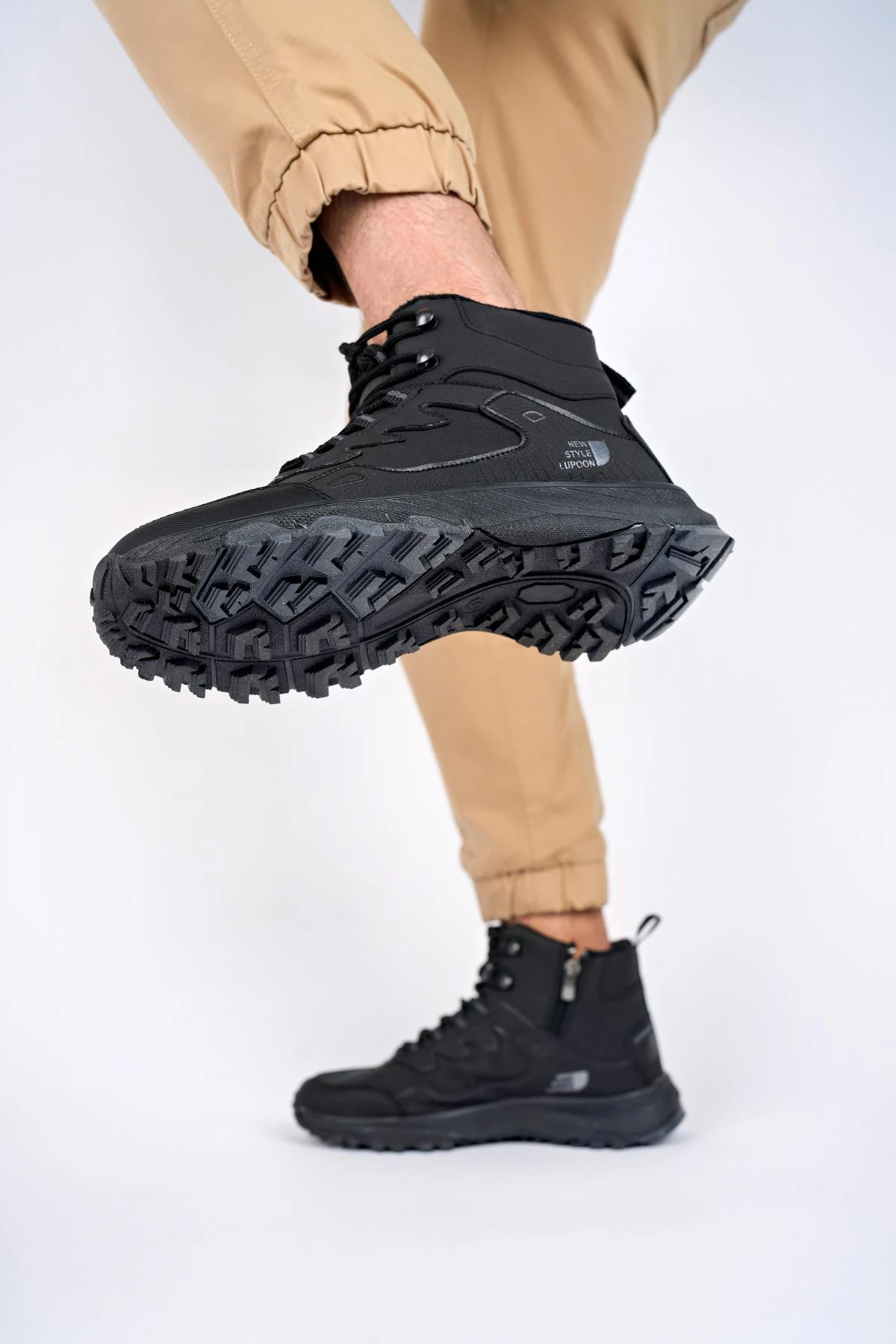 Muggo Alaska Unisex Garantili Trekking Outdoor Bağcıklı Yandan Fermuarlı Kışlık Bot