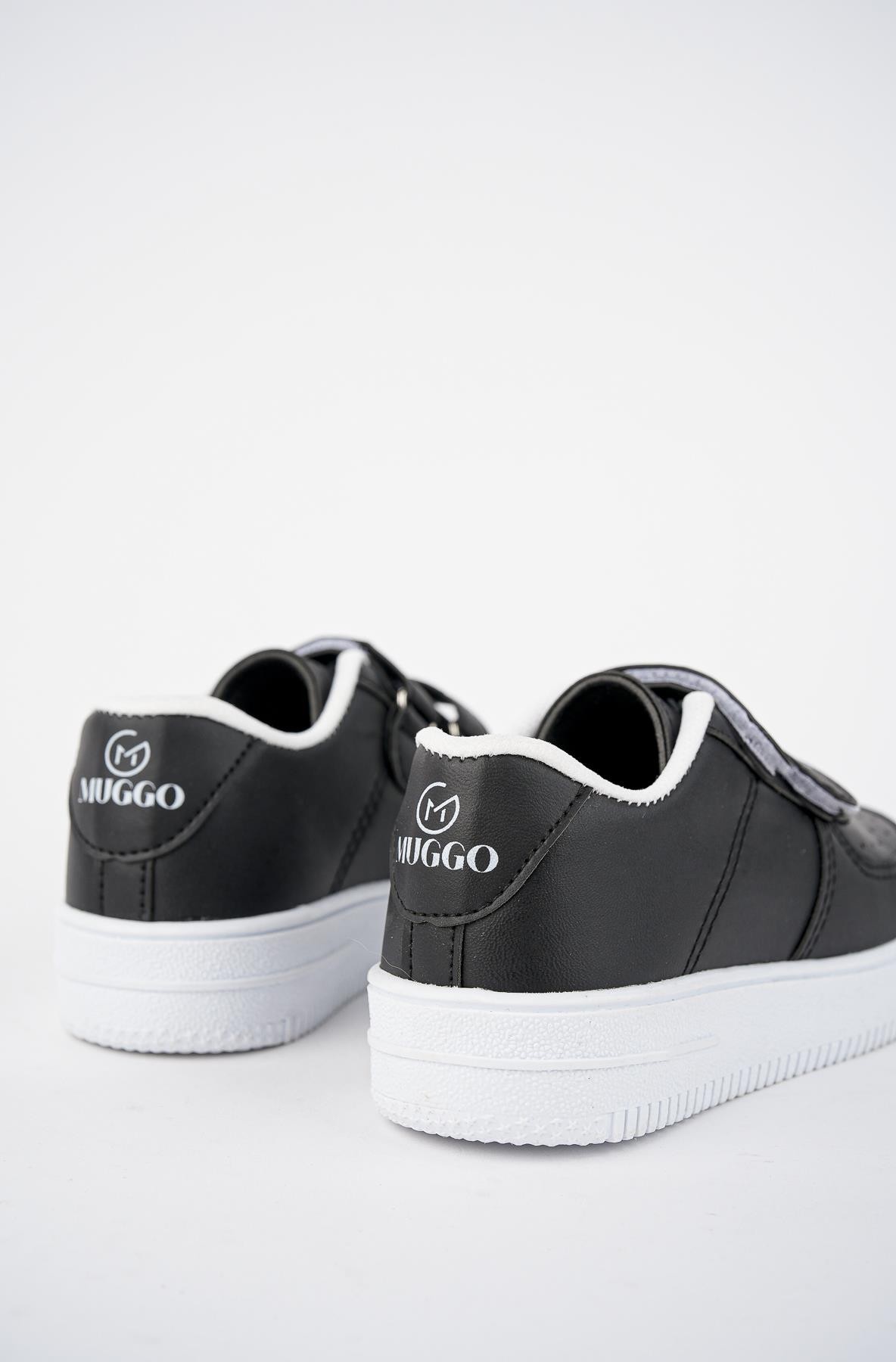 Muggo Alvin Garantili Unisex Çocuk Cırtlı Rahat Günlük Sneaker Spor Ayakkabı