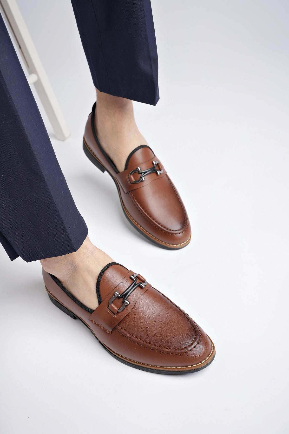 Muggo M7702 Garantili Erkek Günlük Klasik Casual Ayakkabı - TABA