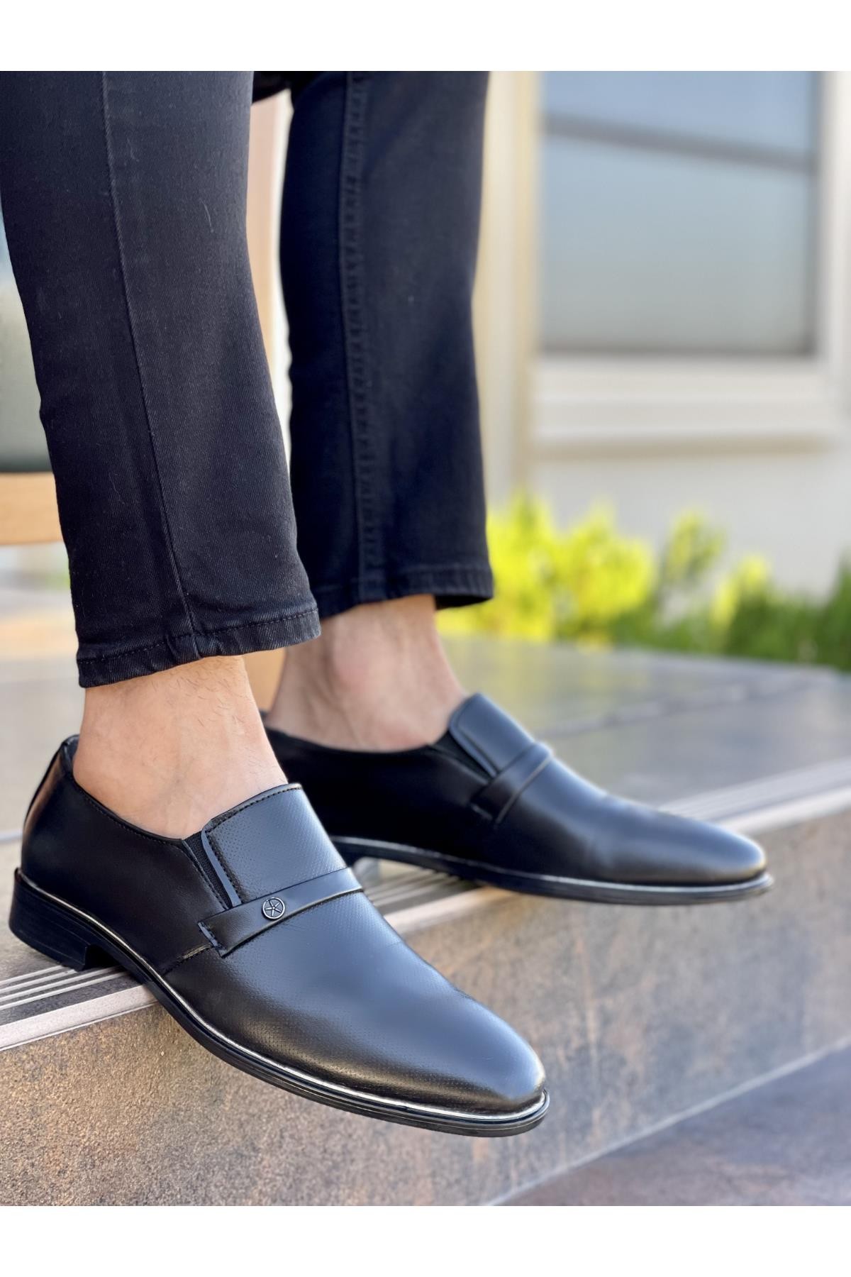 Muggo Denver Garantili Erkek Günlük Klasik Casual Ayakkabı - SİYAH