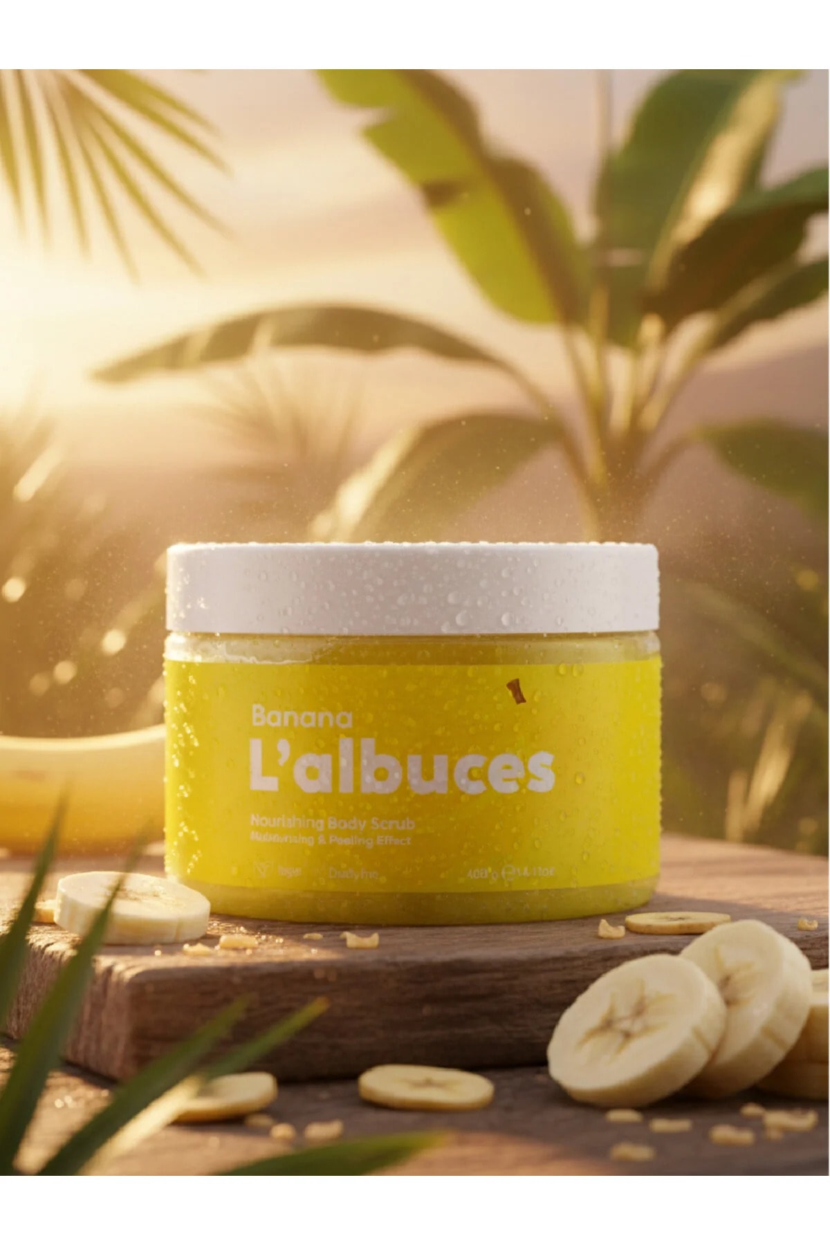 Banana Body Scrub 400gr – Vegan, Clean Ingredients, Banana Scented Smooth Skin Care