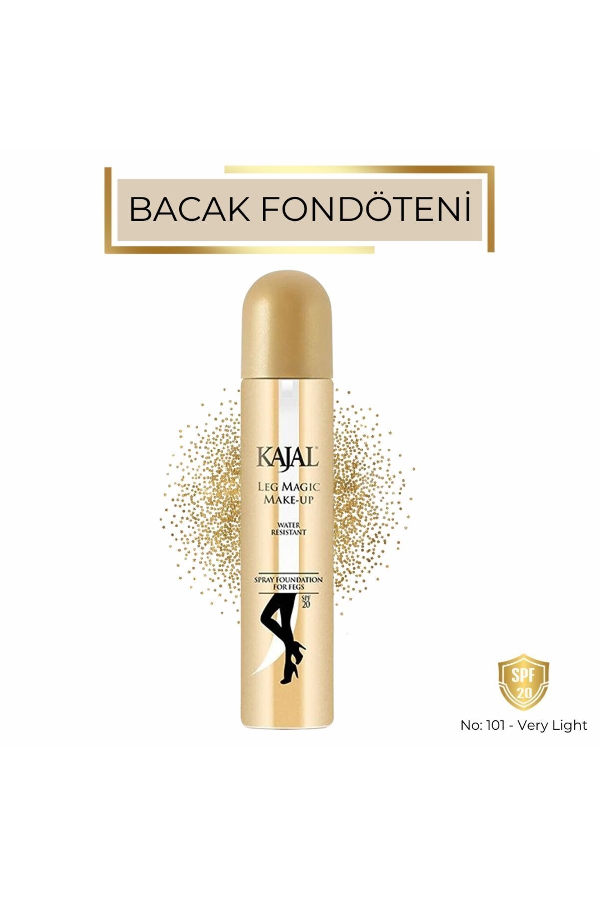 Sprey Bacak Fondöteni No:101 75 ml - Suya Dayanıklı Cilt Tonu Eşitleyici Spray On Leg Foundation