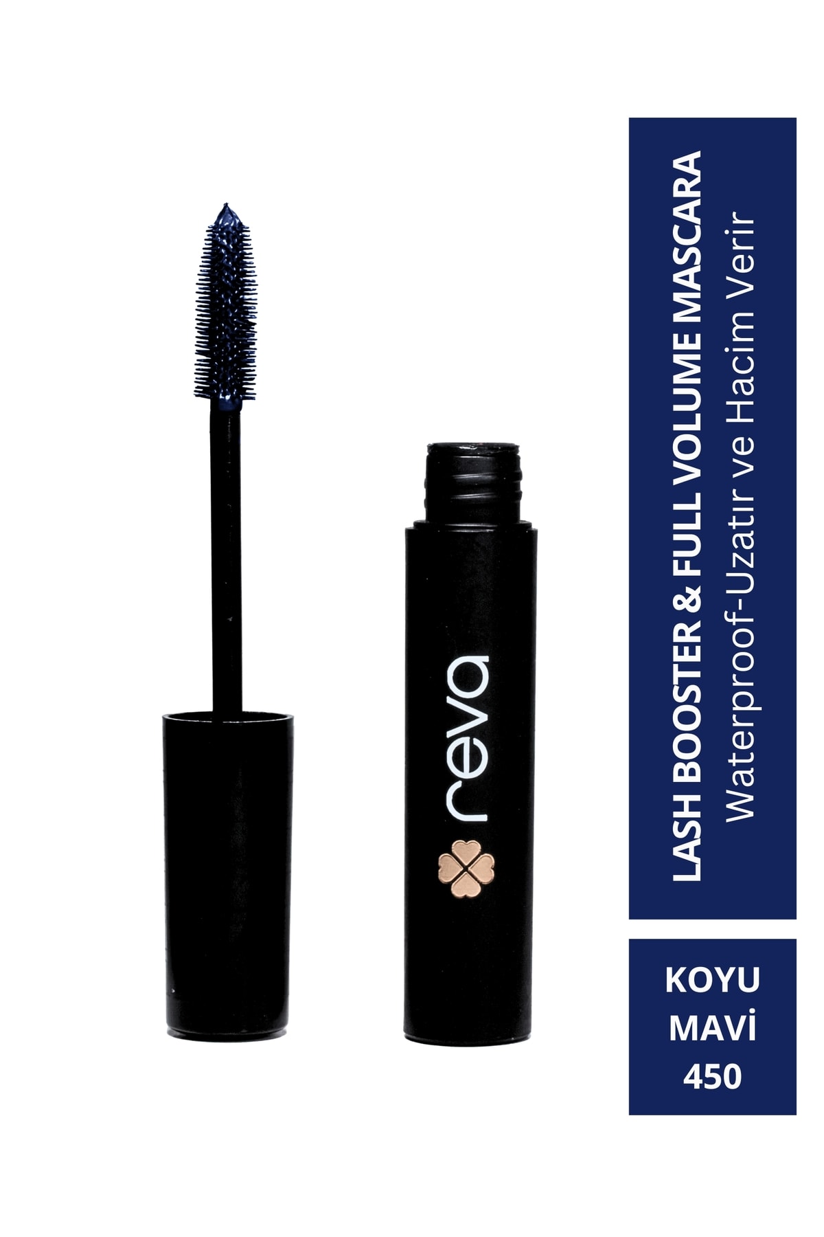 Lash Booster & Full Volume Color Mascara -Tam Hacim & Uzatan Renkli Maskara Koyu Mavi 450