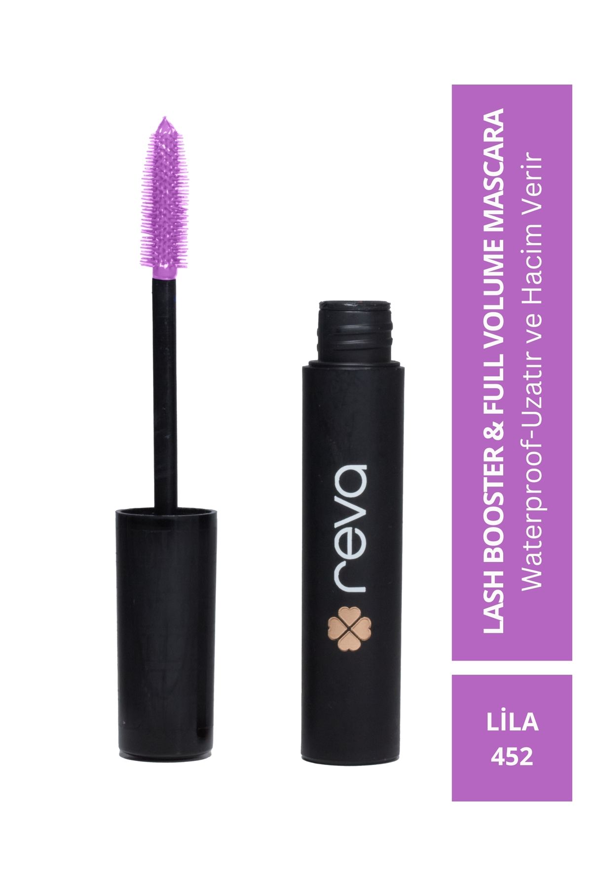 Lash Booster & Full Volume Color Maskara Lila-Tam Hacim & Uzatan Renkli Maskara Lila 452