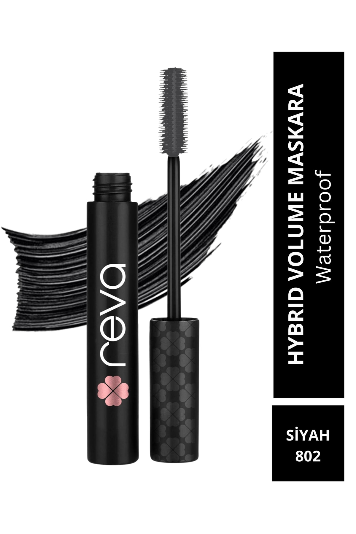 Hacim Veren Hibrit Maskara - Hybrid Volume Mascara Black - No: 802 - Vegan & Temiz Içerik