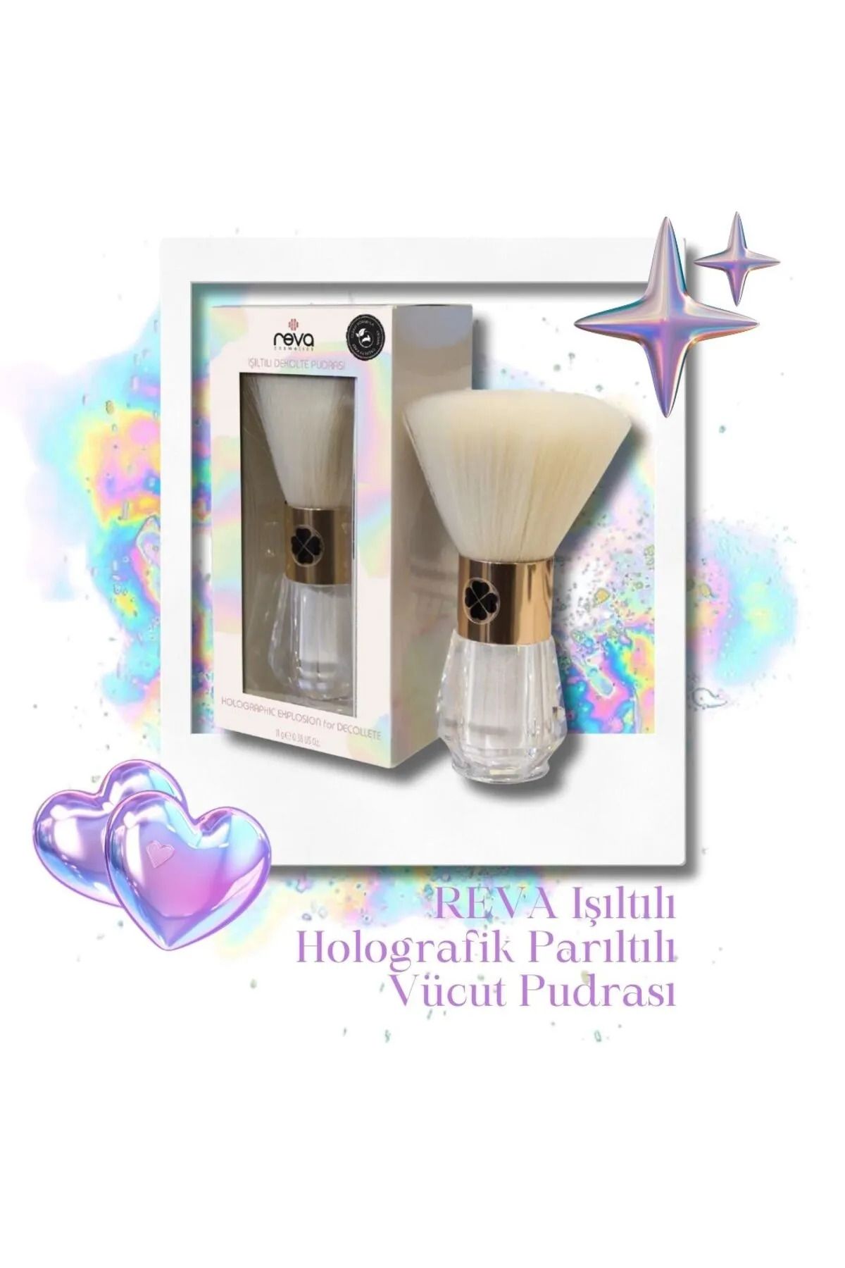 Işıltılı Holografik Parıltılı Dekolte Vücut Pudrası - Holographic Explosion For Decolette Vegan
