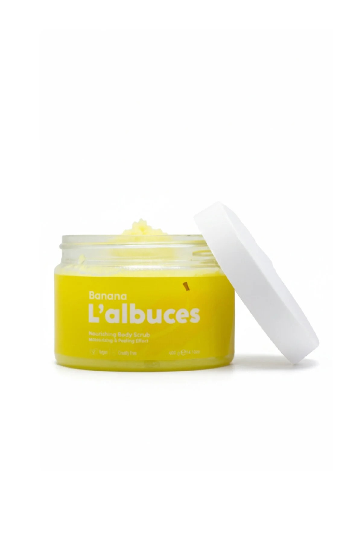Banana Body Scrub 400gr – Vegan, Clean Ingredients, Banana Scented Smooth Skin Care