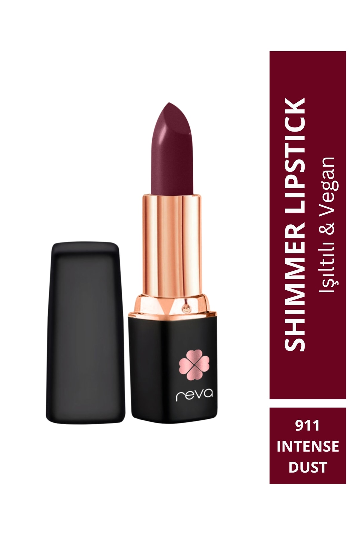Shimmer Lipstick Intense Rust - Işıltı Ruj - 4 gr - No: 911 - Vegan & Temiz Içerik