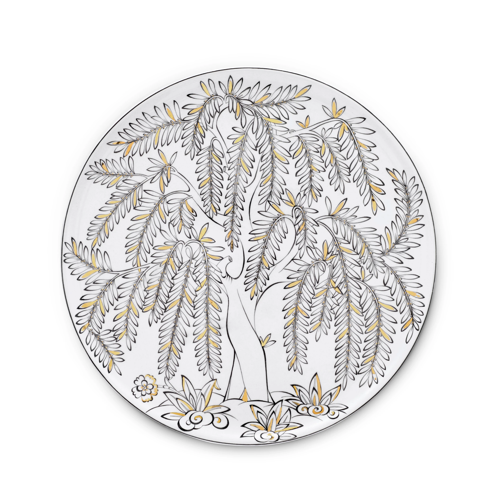 HATAY ÇİNİ SERVİS TABAĞI / SÖĞÜT AĞACI