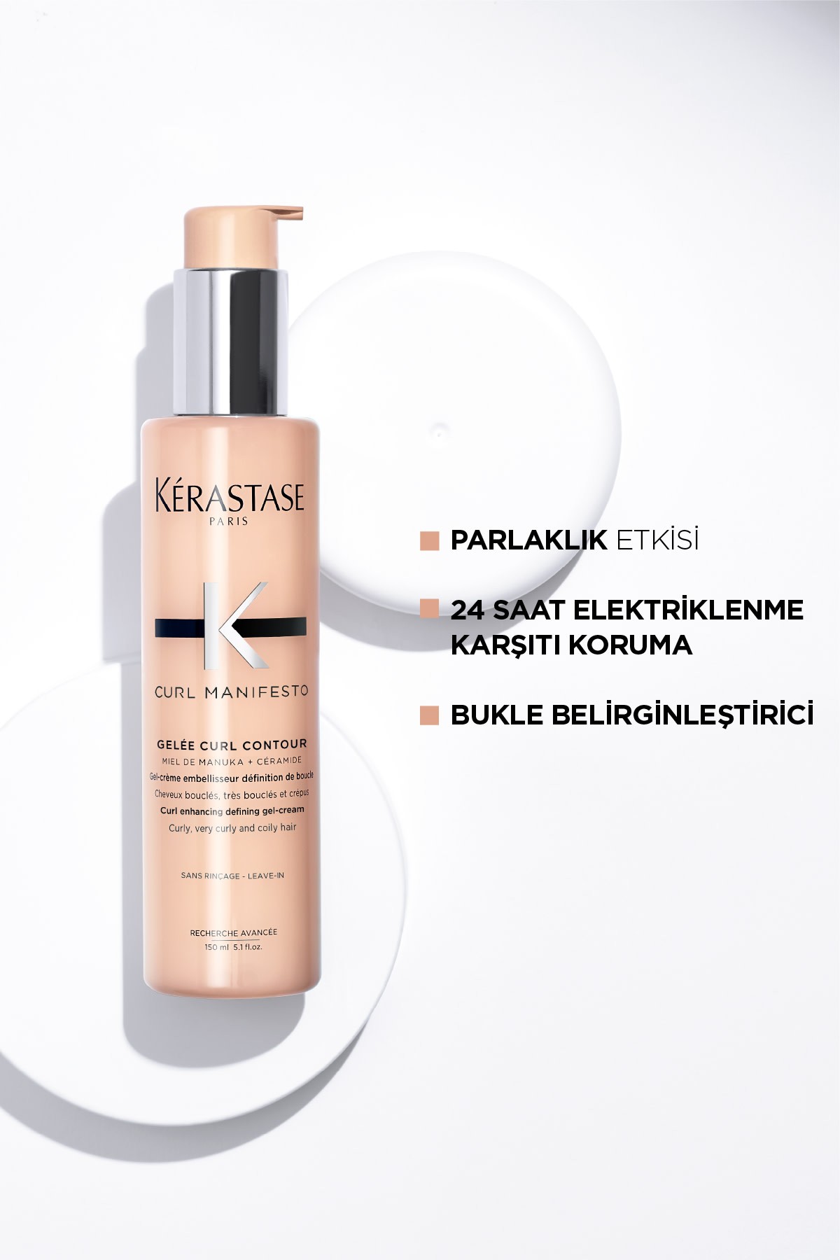 Kerastase Curl Manifesto Bukle Belirginleştirici Durulanmayan Jel Krem 150 Ml