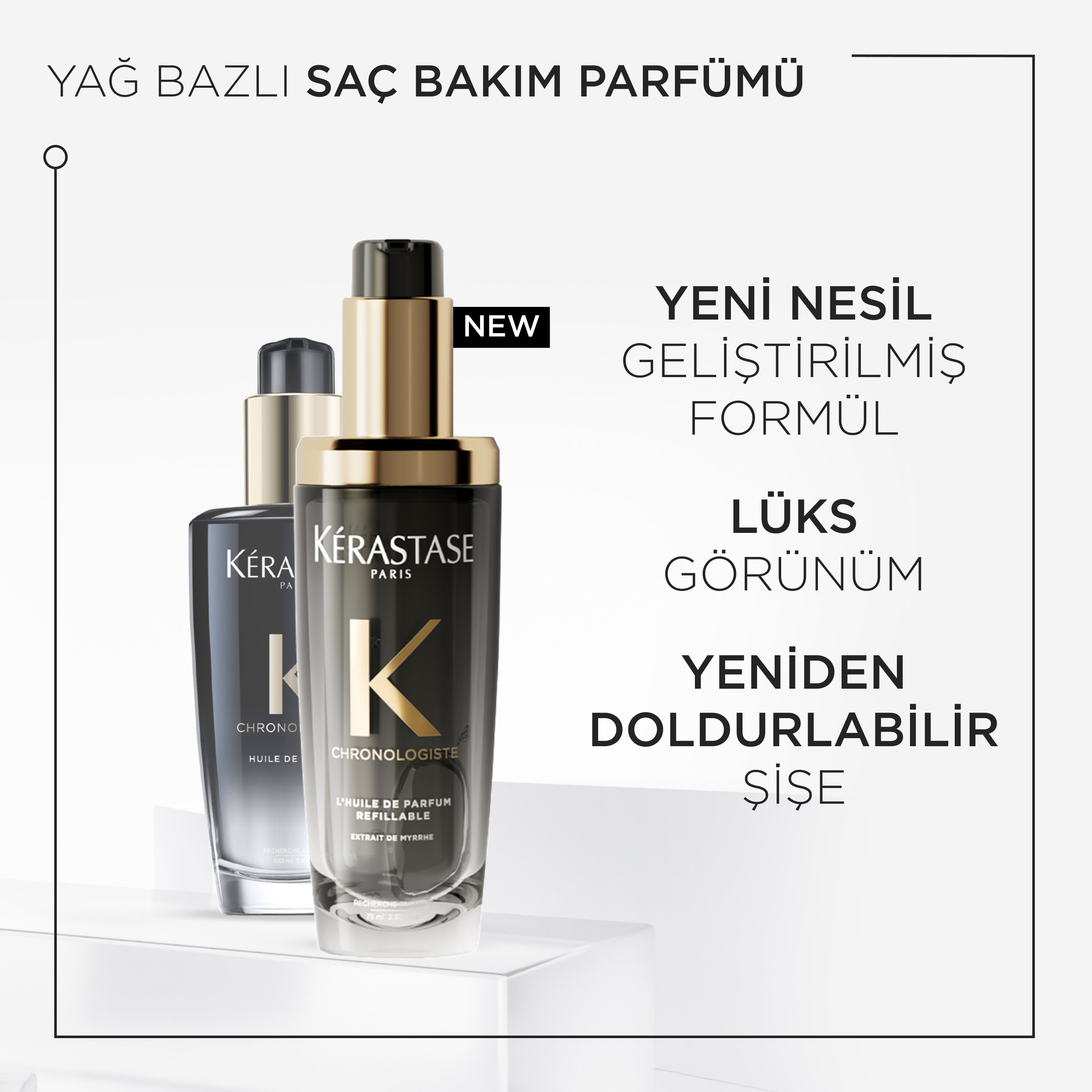 Kerastase Chronologiste Yeniden Doldurulabilir Parfümlü Besleyici Saç Bakım Yağı 75ml