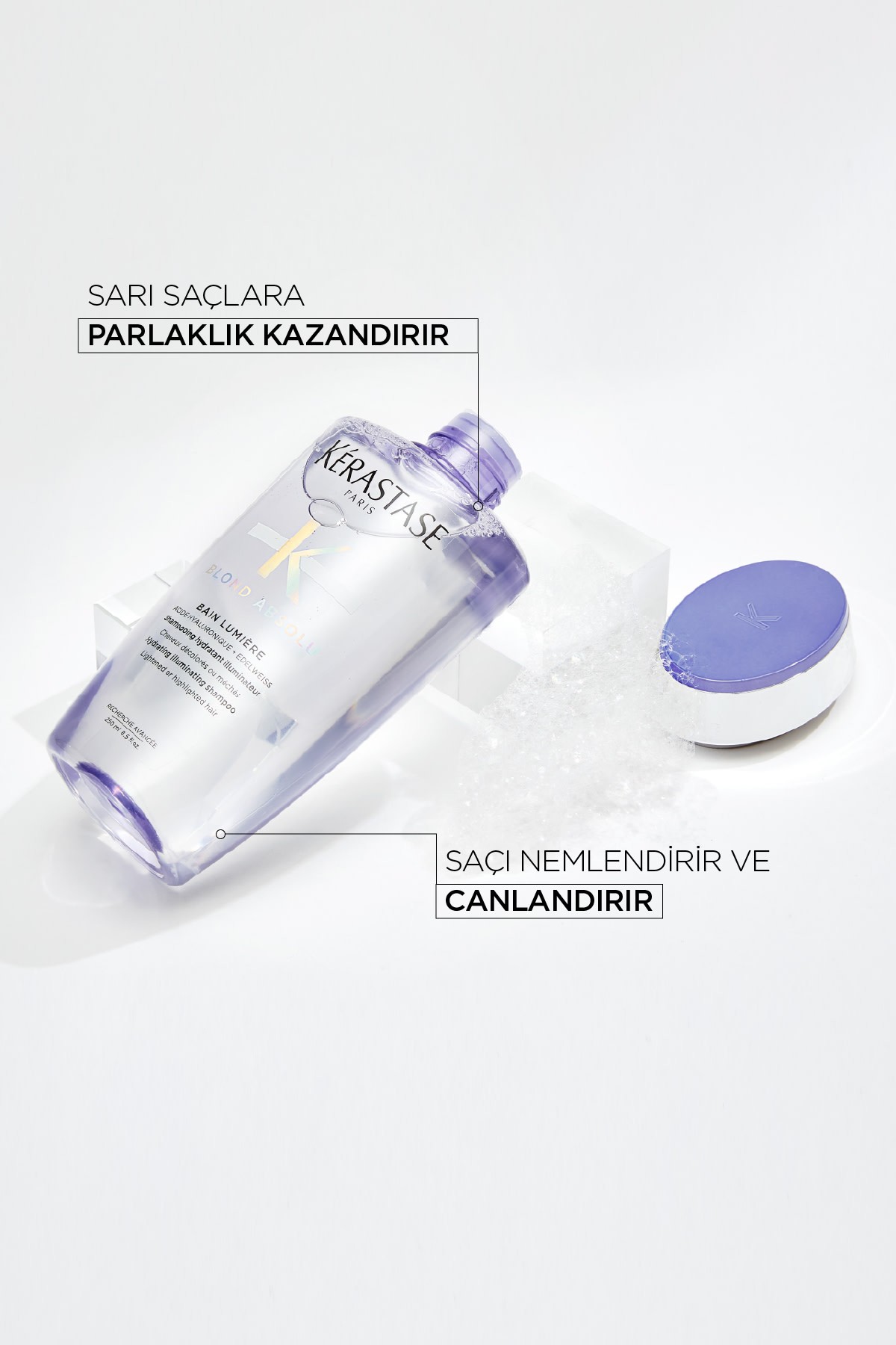 Kerastase Blond Absolu- Daha Güçlü Sarı ve Yenilenmiş Saçlar İçin Hyalüronik Saç Bakım Seti 3'lü