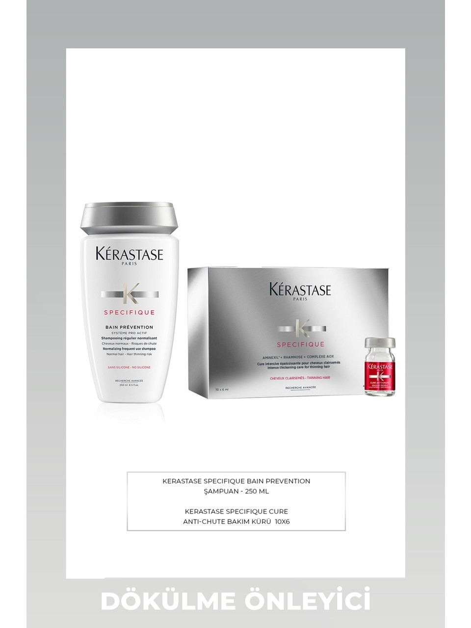 Kerastase Specifique Dökülme Karşıtı Serum 10 x 6 ml 2 Kutu + Bain Prevention Şampuan 250 ml