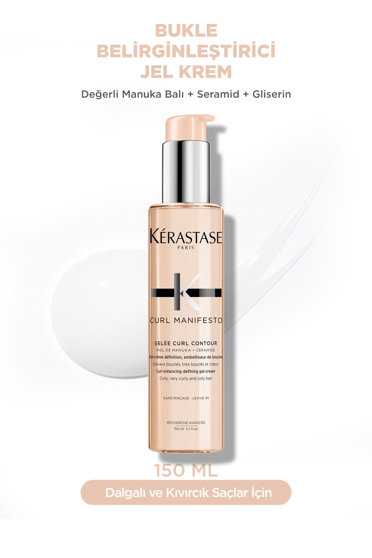 Kerastase Curl Manifesto Bukle Belirginleştirici Durulanmayan Jel Krem 150 Ml