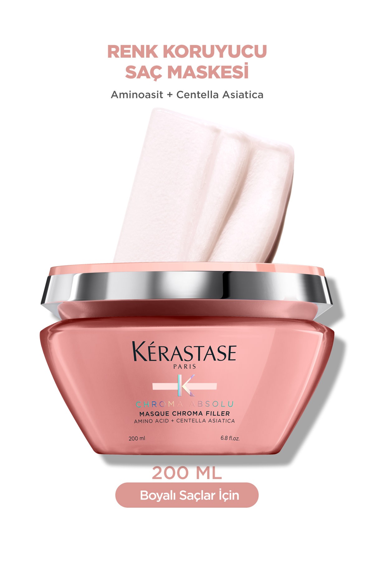 Kerastase Chroma Absolu Boyalı Saçlar Için Renk Koruyucu Besleyici ve Canlandırıcı Saç Maskesi 200 ml