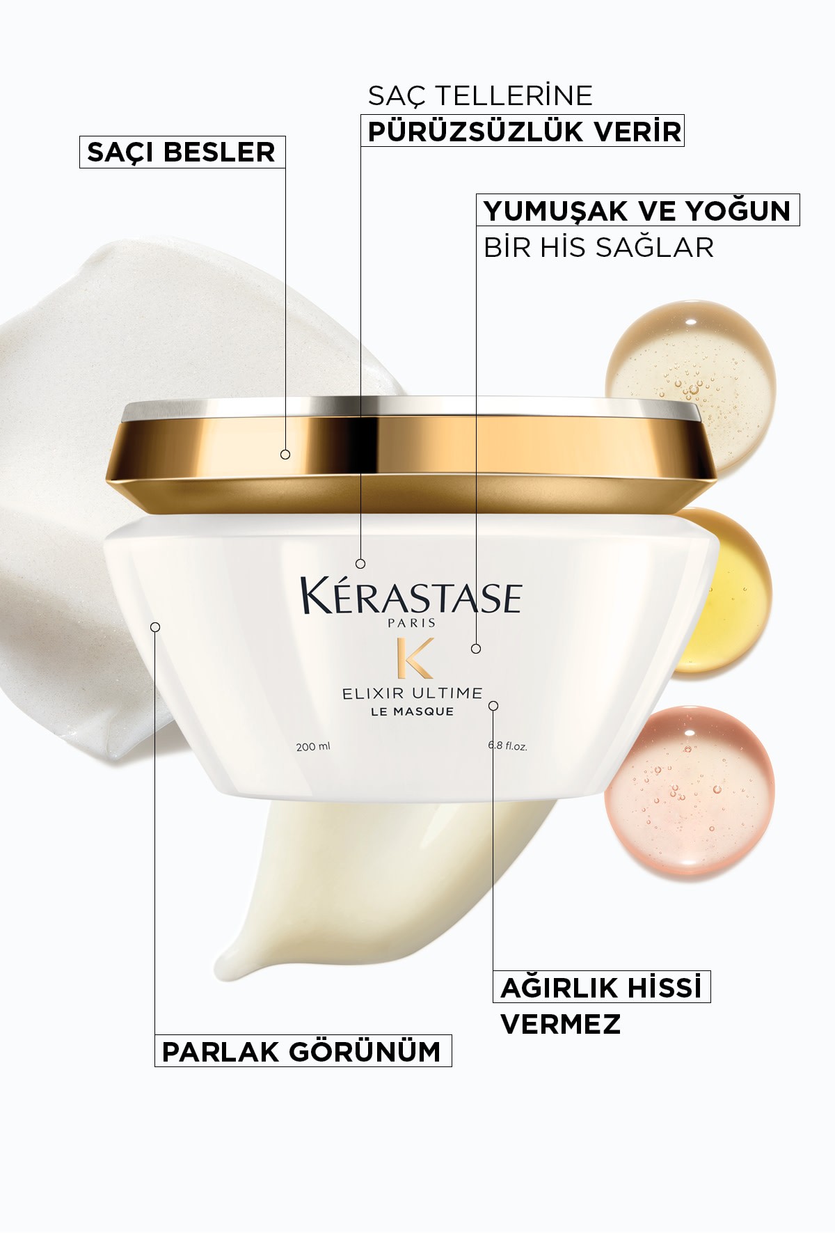 Kerastase Elixir Ultime Le Masque Parlaklık Veren Saç Maskesi 200 ml