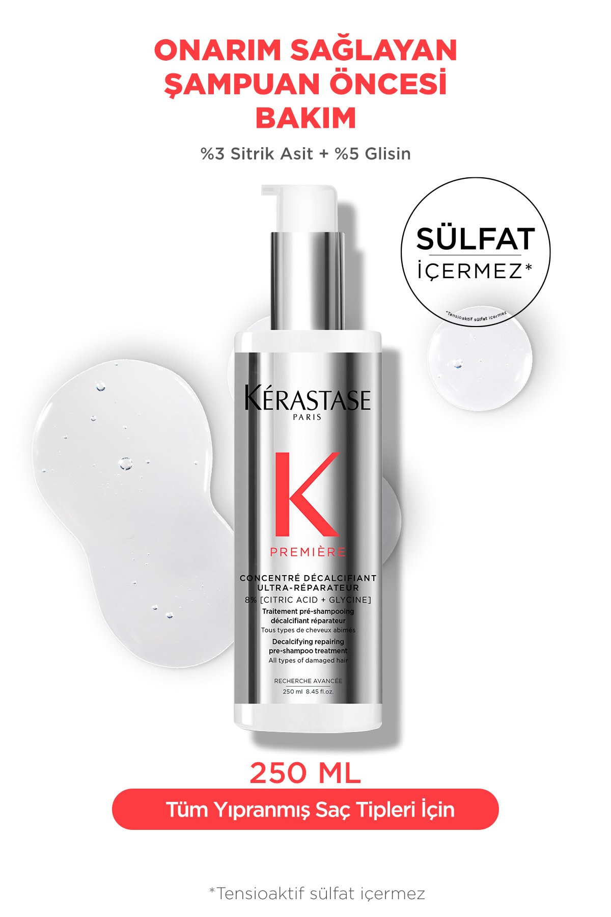 Kerastase Premiere Concentré Décalcifiant Ultra-réparateur Onarım Sağlayan Şampuan Öncesi Bakım 250m