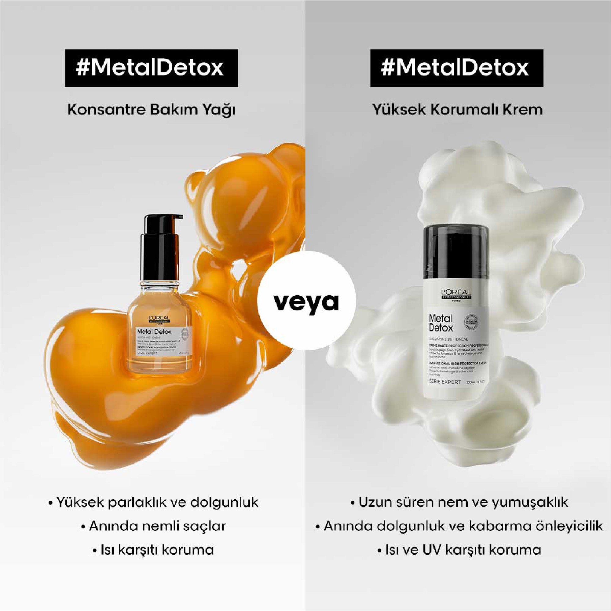 L'oreal Professionnel Serie Expert Metal Detox İşlem Görmüş Saçlar İçin Yüksek Korumalı Krem 100ml