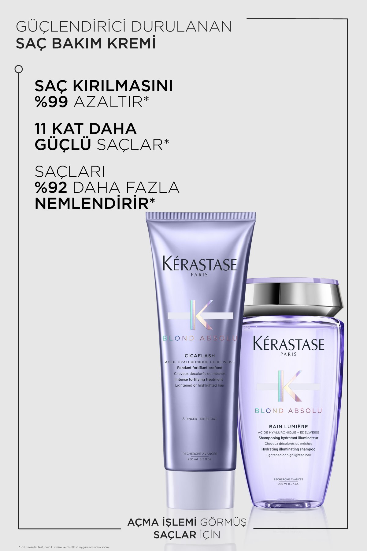 Kerastase Blond Absolu Cicaflash Sarı Saçlar Için Parlaklık Veren Durulanan Saç Bakım Kremi 250 ml