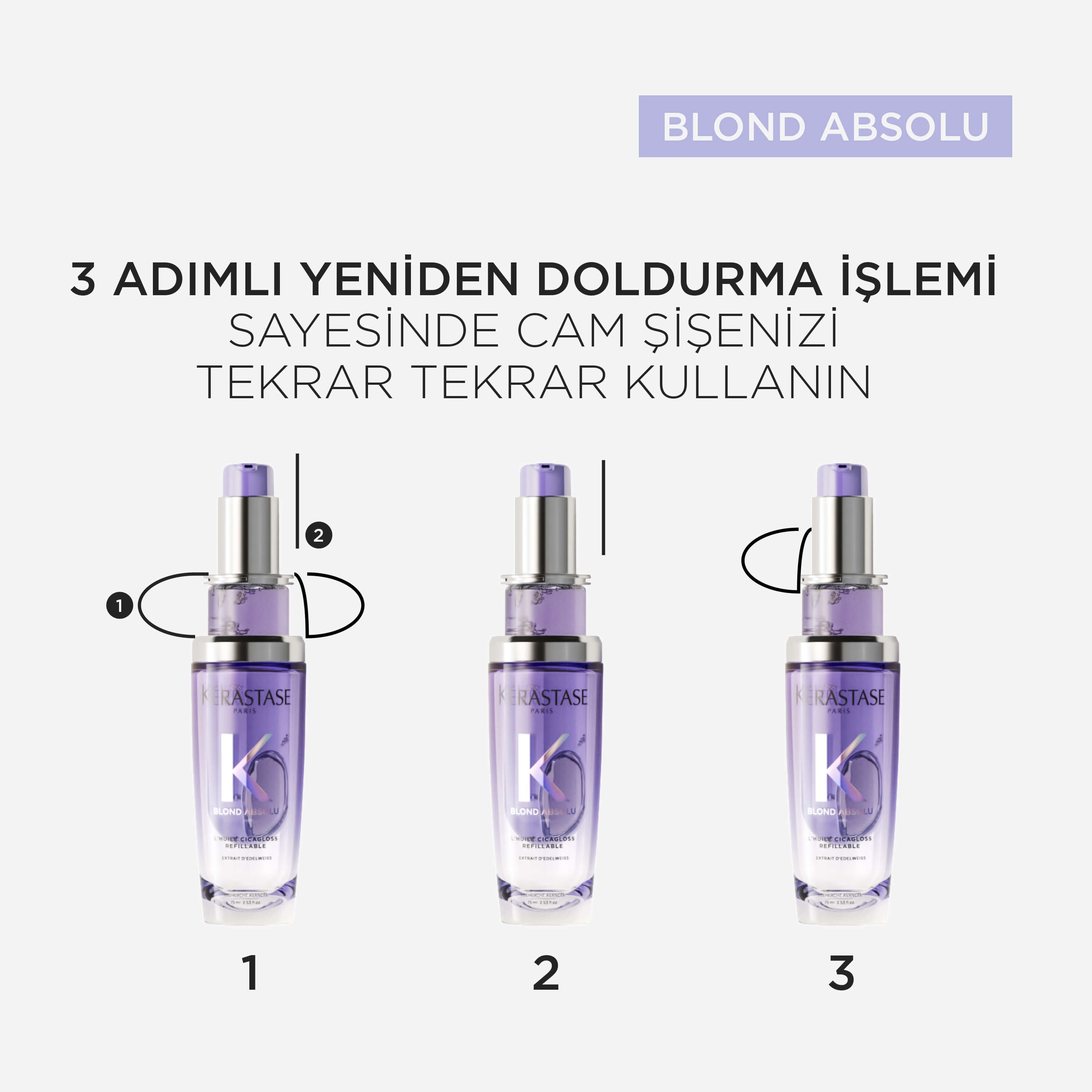 Kerastase Blond Absolu L'huile Cicagloss Sarı Saçlar Için Nemlendirici Saç Bakım Yağı 75 ml