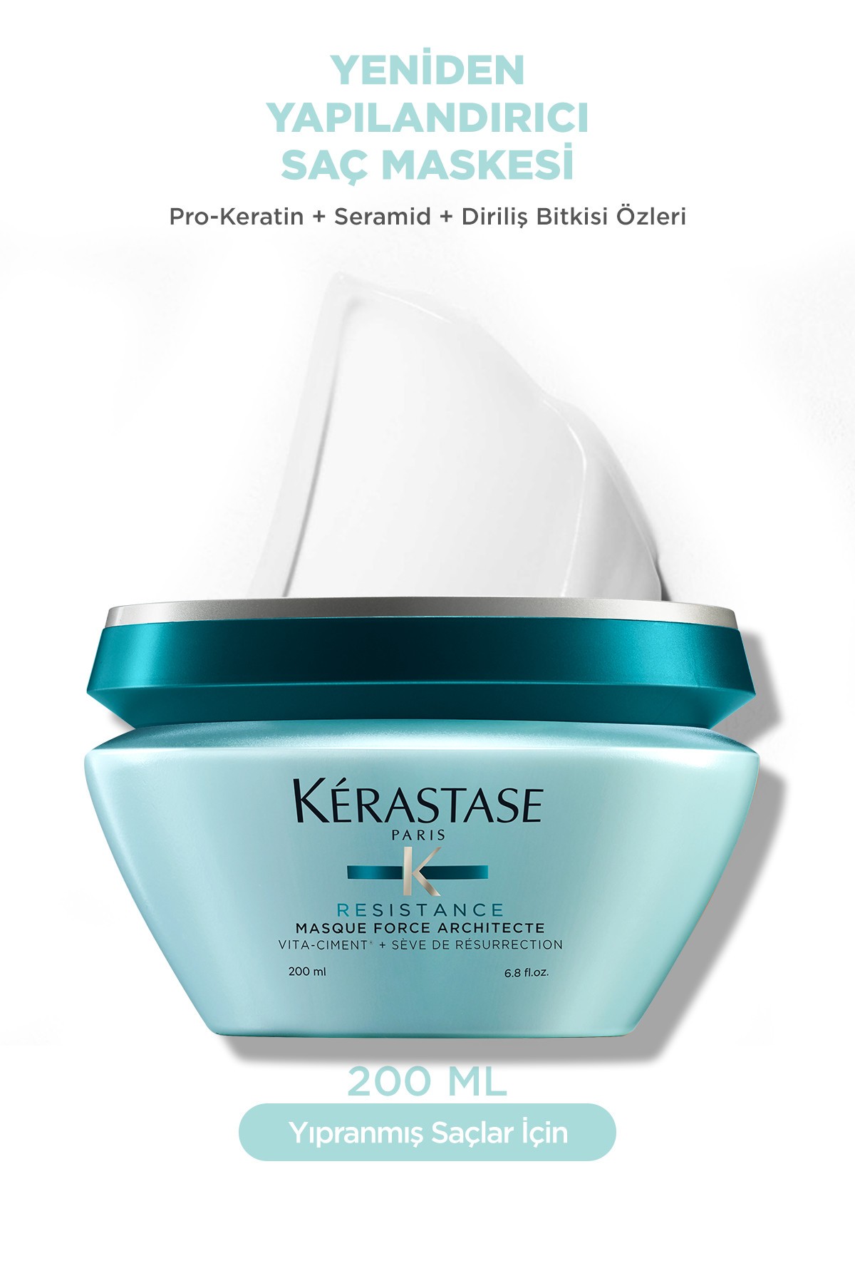 Kerastase Resistance Reconstruction Masque Force Architecte Zayıf Ve Yıpranmış Saçlar Için Onarıcı Maske 200 ml