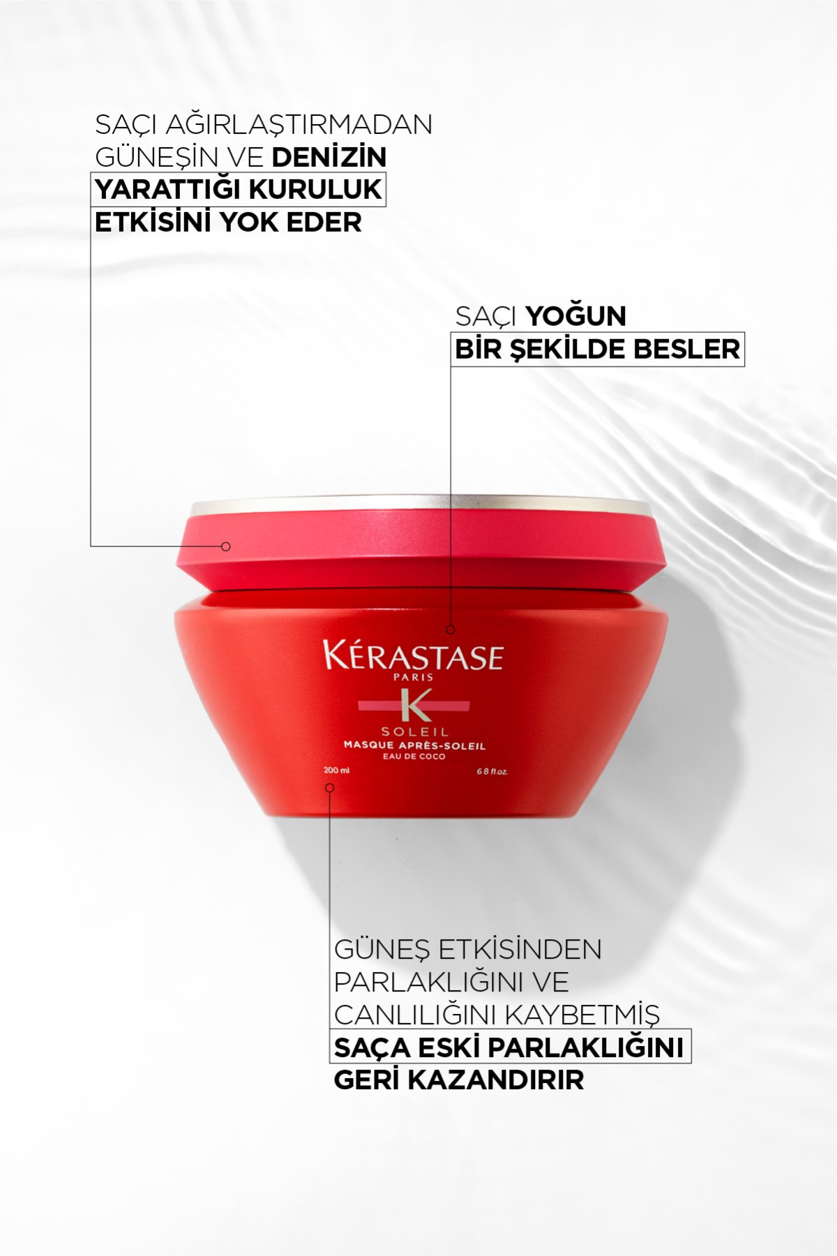 Kerastase Soléil Masque Uv Défense Active Boyalı Saçlar İçin Geliştirilmiş Bir Güneş Sonrası Saç Maskesi 200 ml