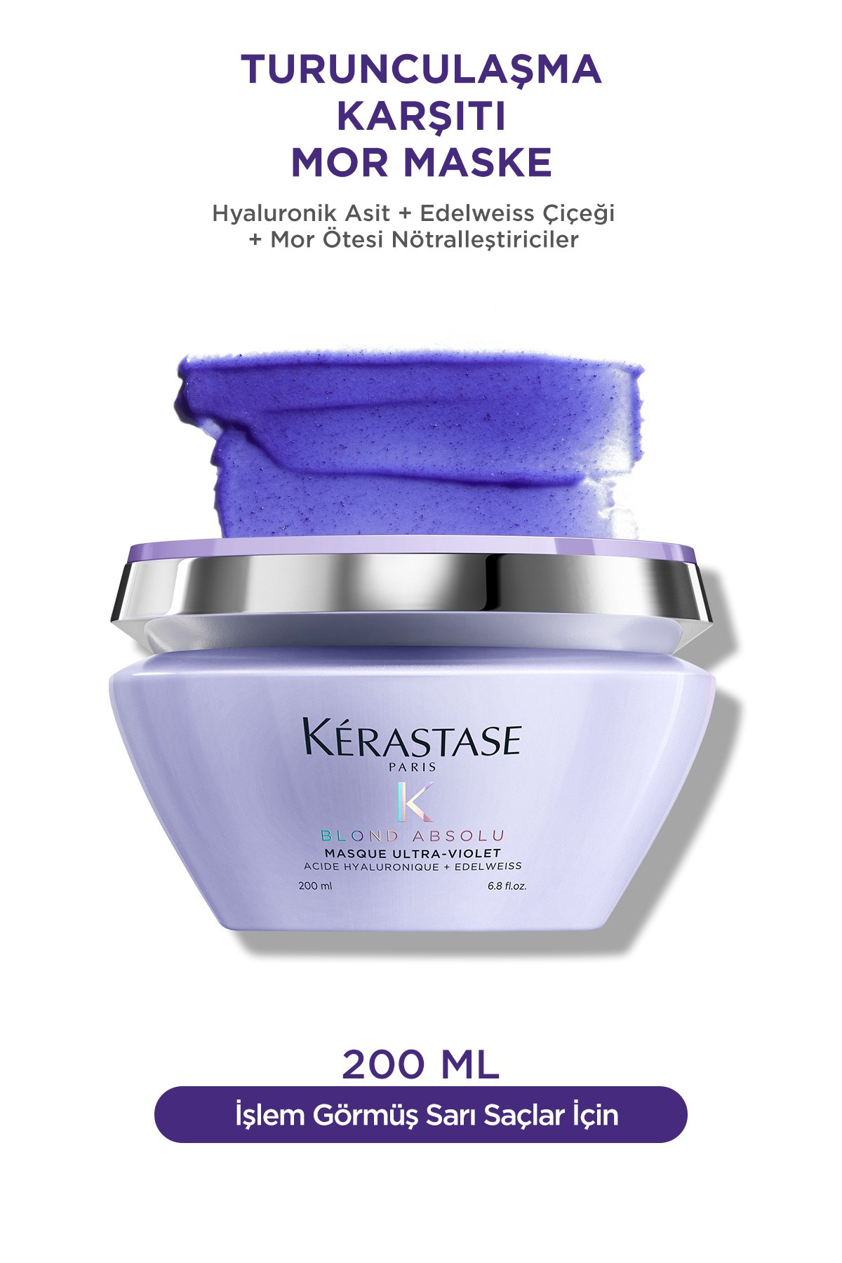 Kerastase Blond Absolu Ultra Violet Mor Silver Maske 200ml