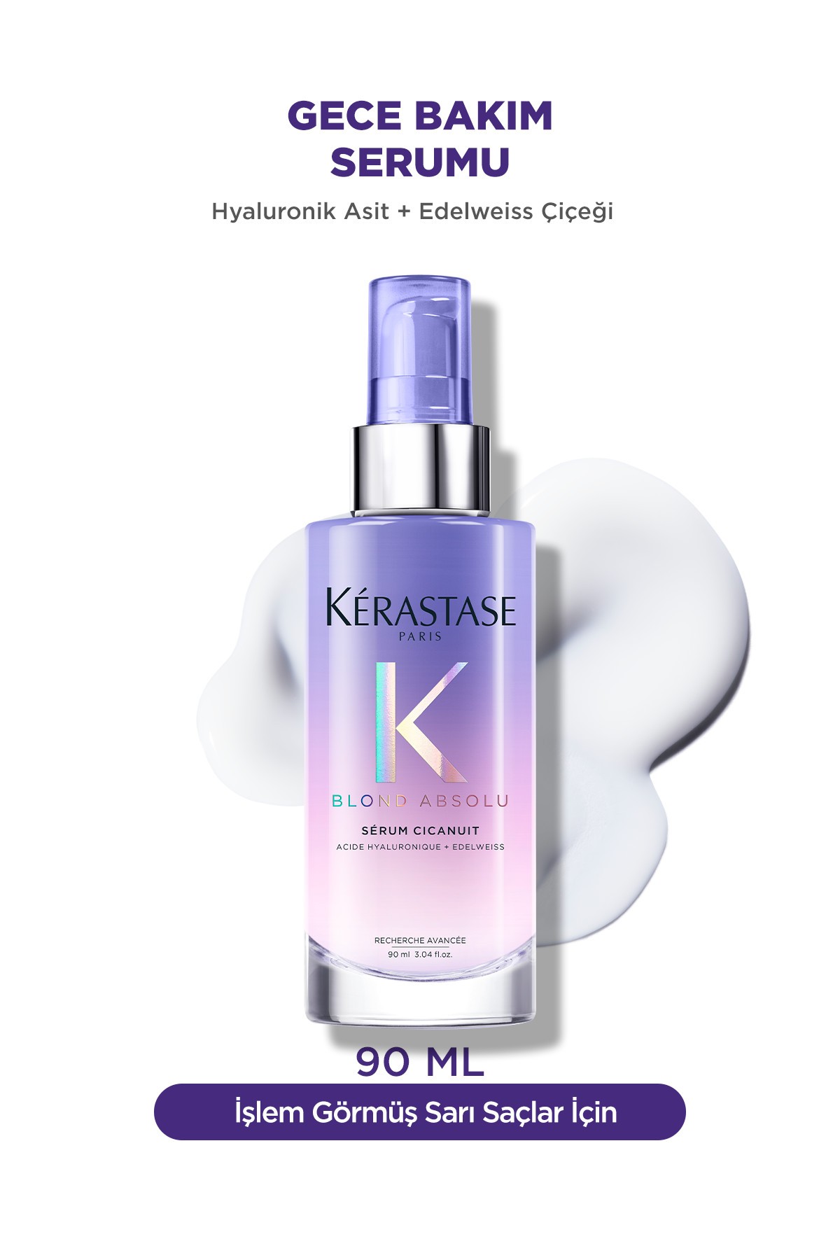 Kerastase Blond Absolu Sérum Cicanuit Sarı Saçlar Için Gece Bakım Serumu 90 ml