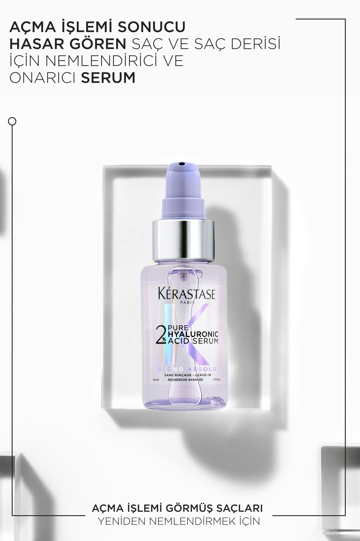 Kerastase Blond Absolu- Daha Güçlü Sarı ve Yenilenmiş Saçlar İçin Hyalüronik Saç Bakım Seti 3'lü