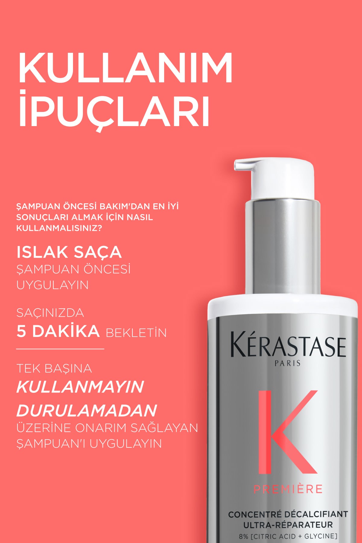 Kerastase Premiere Concentré Décalcifiant Ultra-réparateur Onarım Sağlayan Şampuan Öncesi Bakım 250m