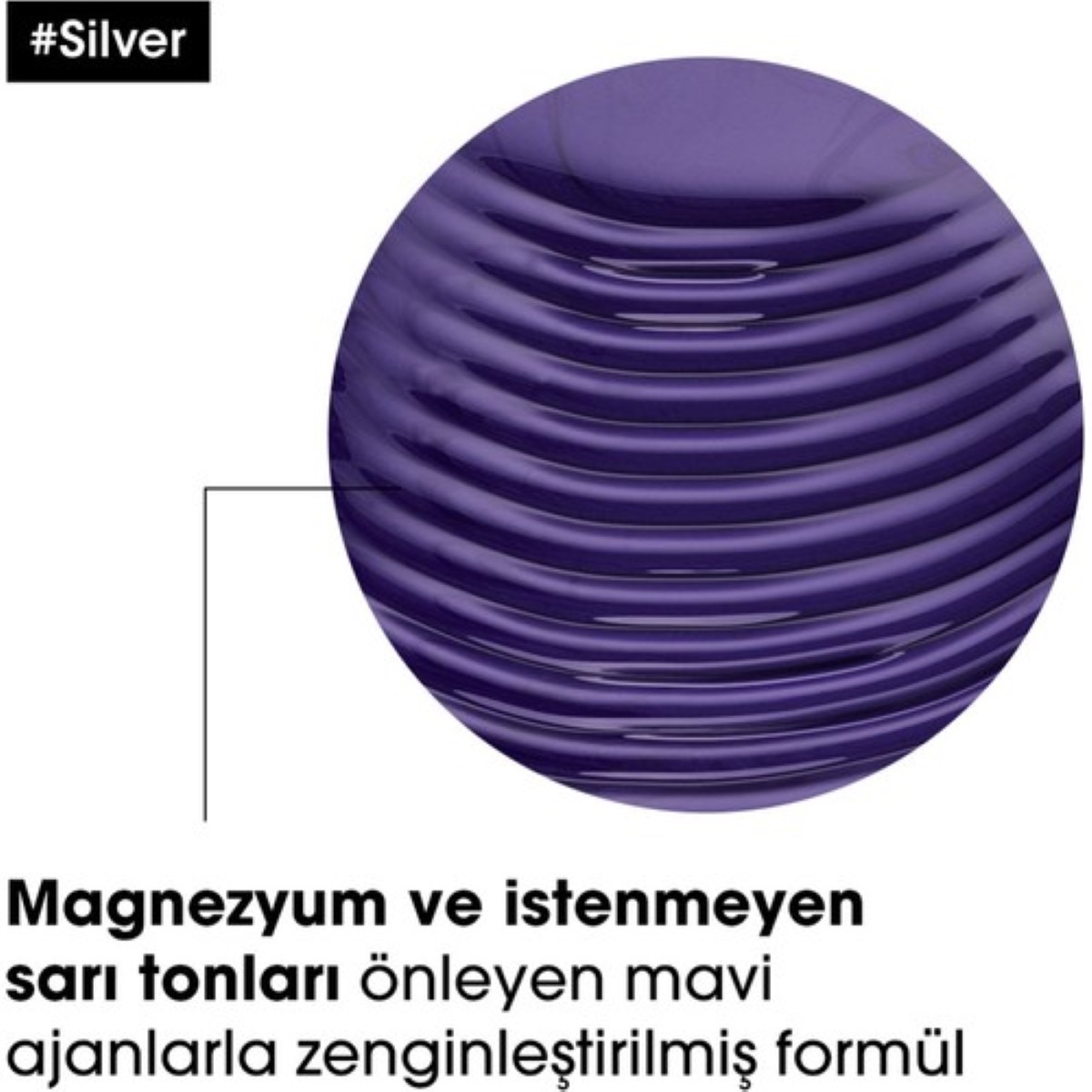 L'oreal Professionnel Serie Expert Silver Çok Açık Sarı, Gri Ve Beyaz Saçlar Için Renk Dengeleyici Mor Şampuan 500 ml