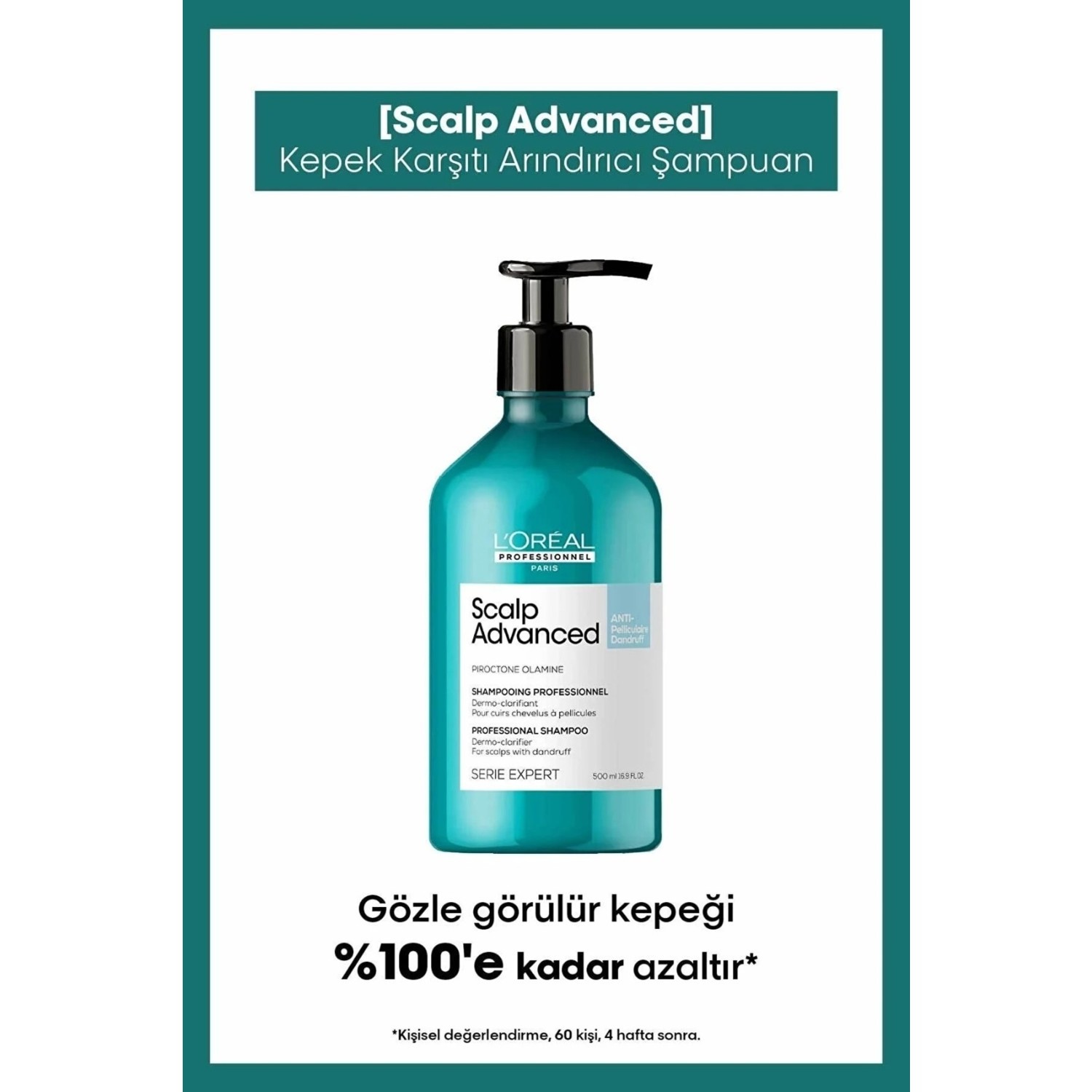 L'oreal Professionnel Serie Expert Scalp Advanced Kepek Karşıtı Profesyonel Şampuan 500 ml