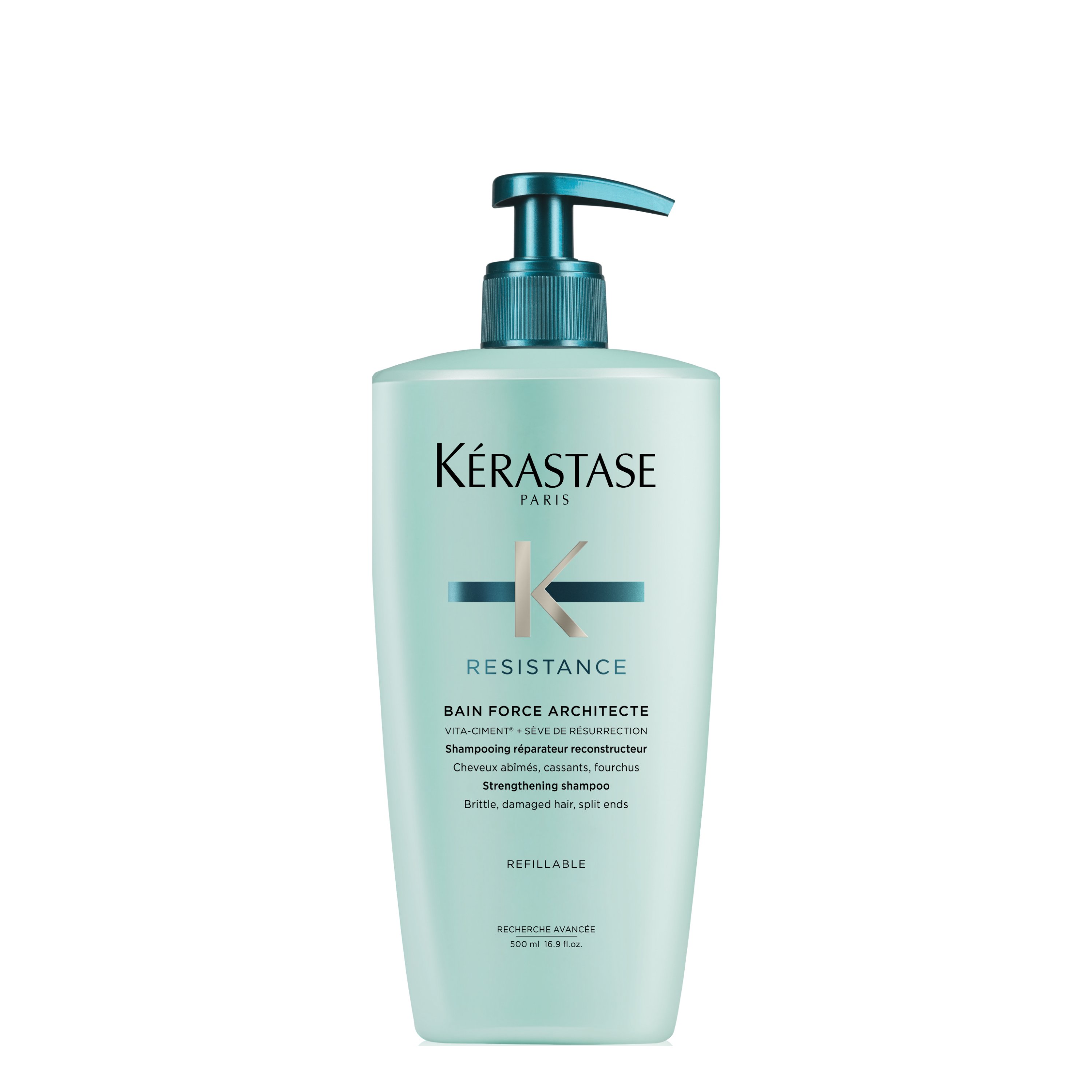 Kerastase Resistance Bain Force Architecte Yıpranmış Saçlar İçin Onarıcı Şampuan 500 ml