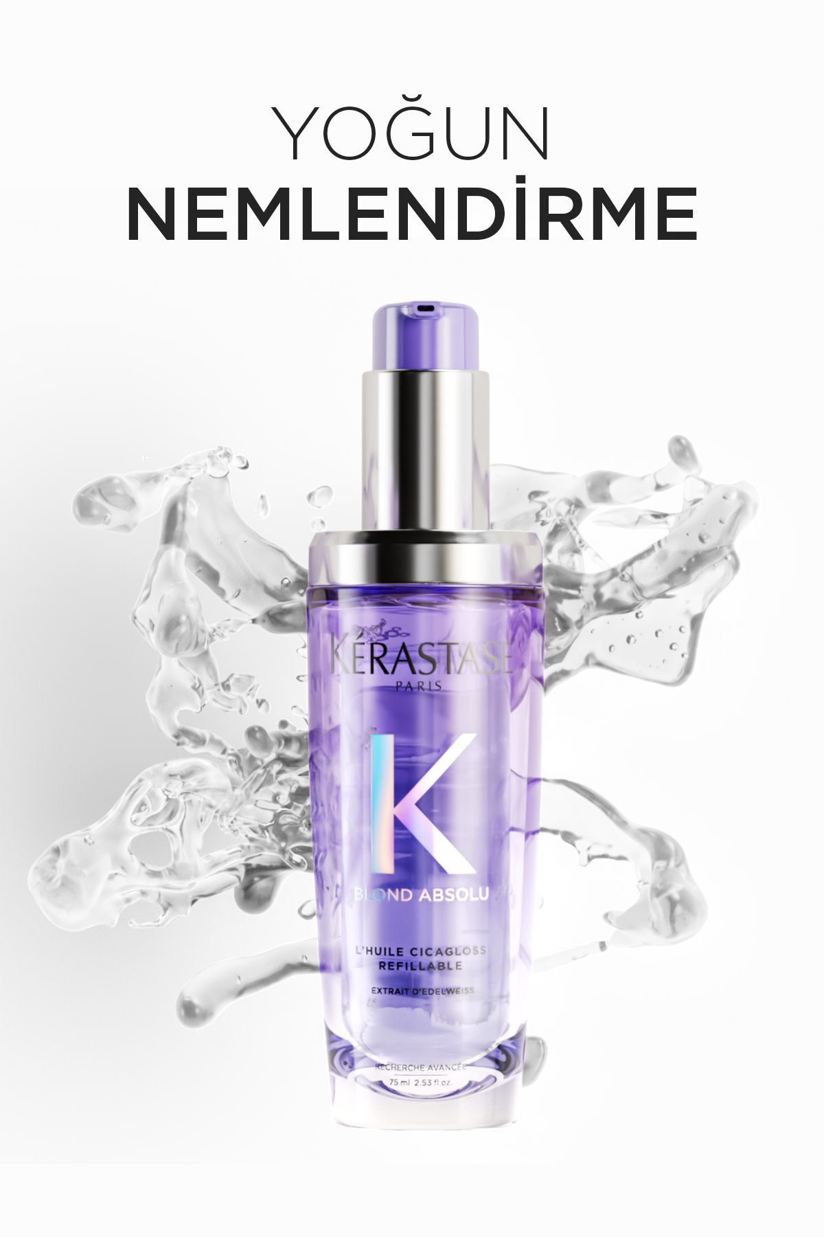 KERASTASE YENİDEN DOLDURULABİLİR L'HUILE CICAGLOSS SAÇ YAĞI 75 ml