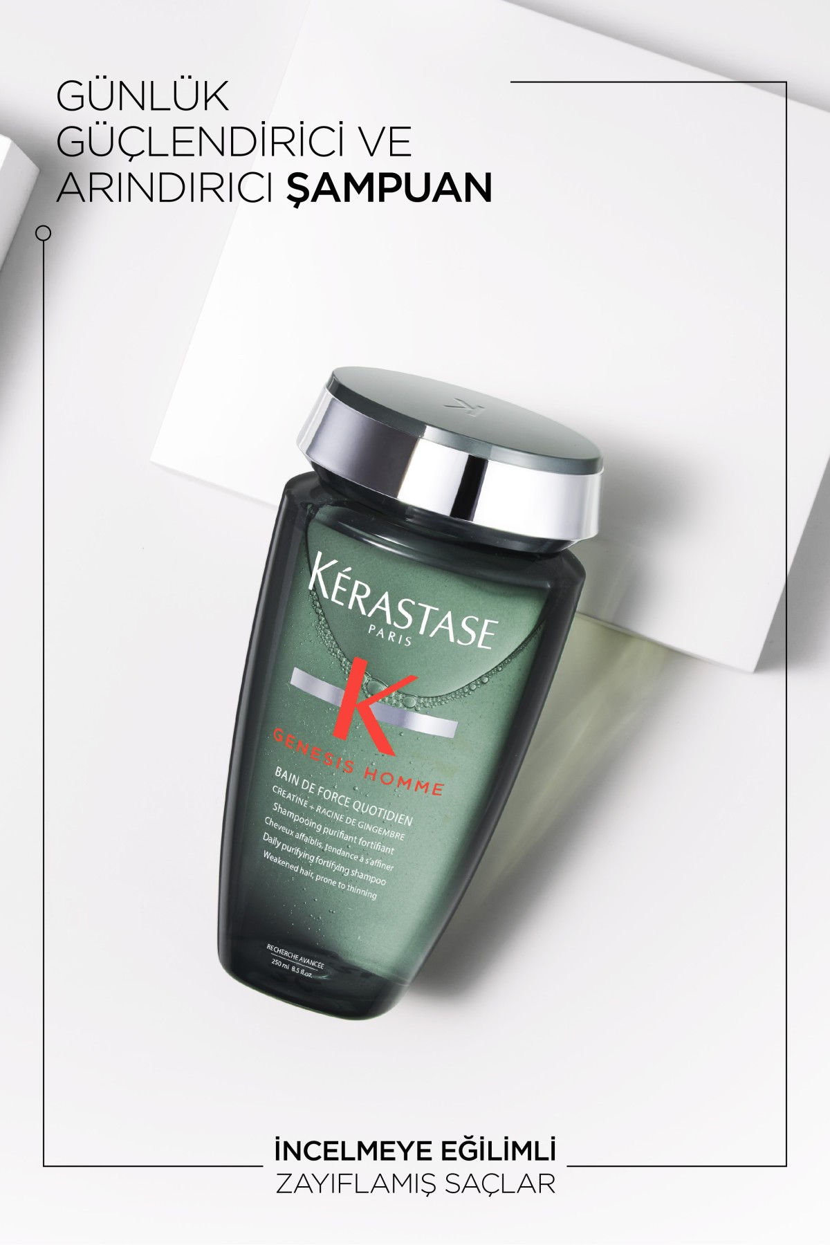 Kerastase Genesis Homme Bain De Force Ouotidien Saç Dökülmesini Önleyici Güçlendirici Şampuan 250 ml