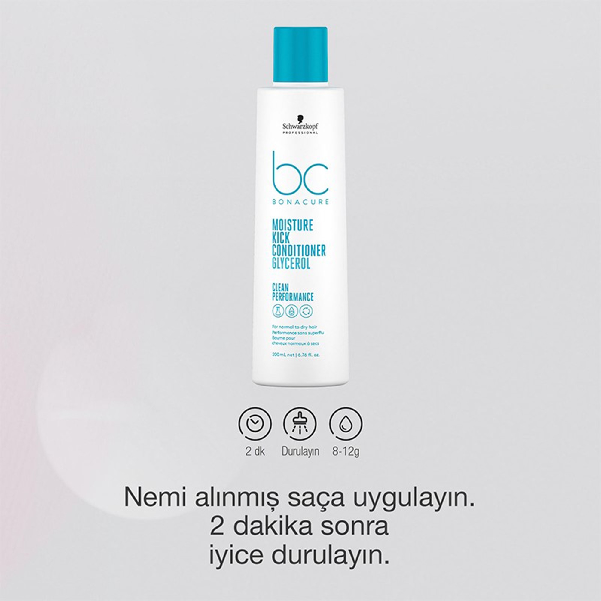 Bonacure Bc Clean Nem Yükleme Kremi -Kuru veya Kıcırcık Saçlar İçin 200ml