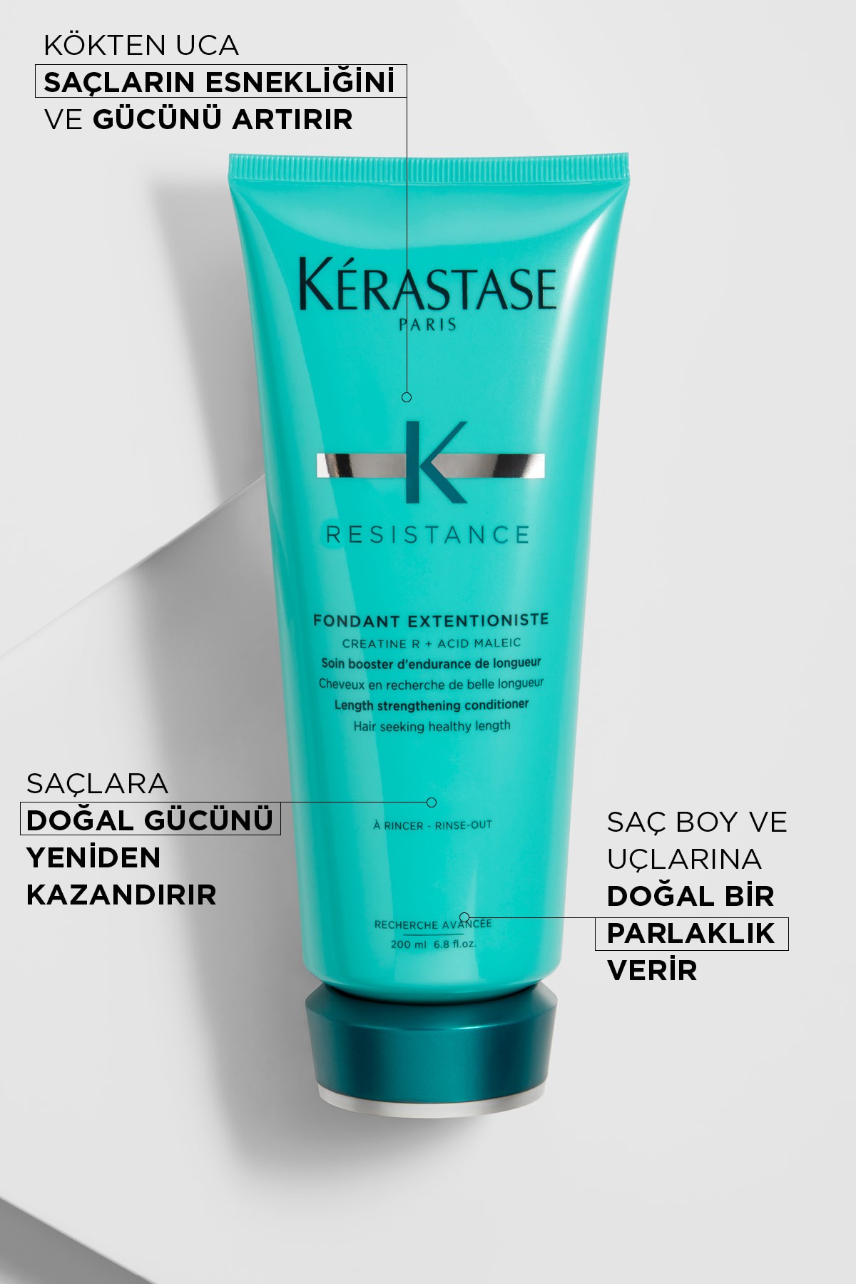 Kerastase Resistance Fondant Extentioniste Daha Uzun Ve Güçlü Saçlar Için Onarıcı Bakım Kremi 200 ml