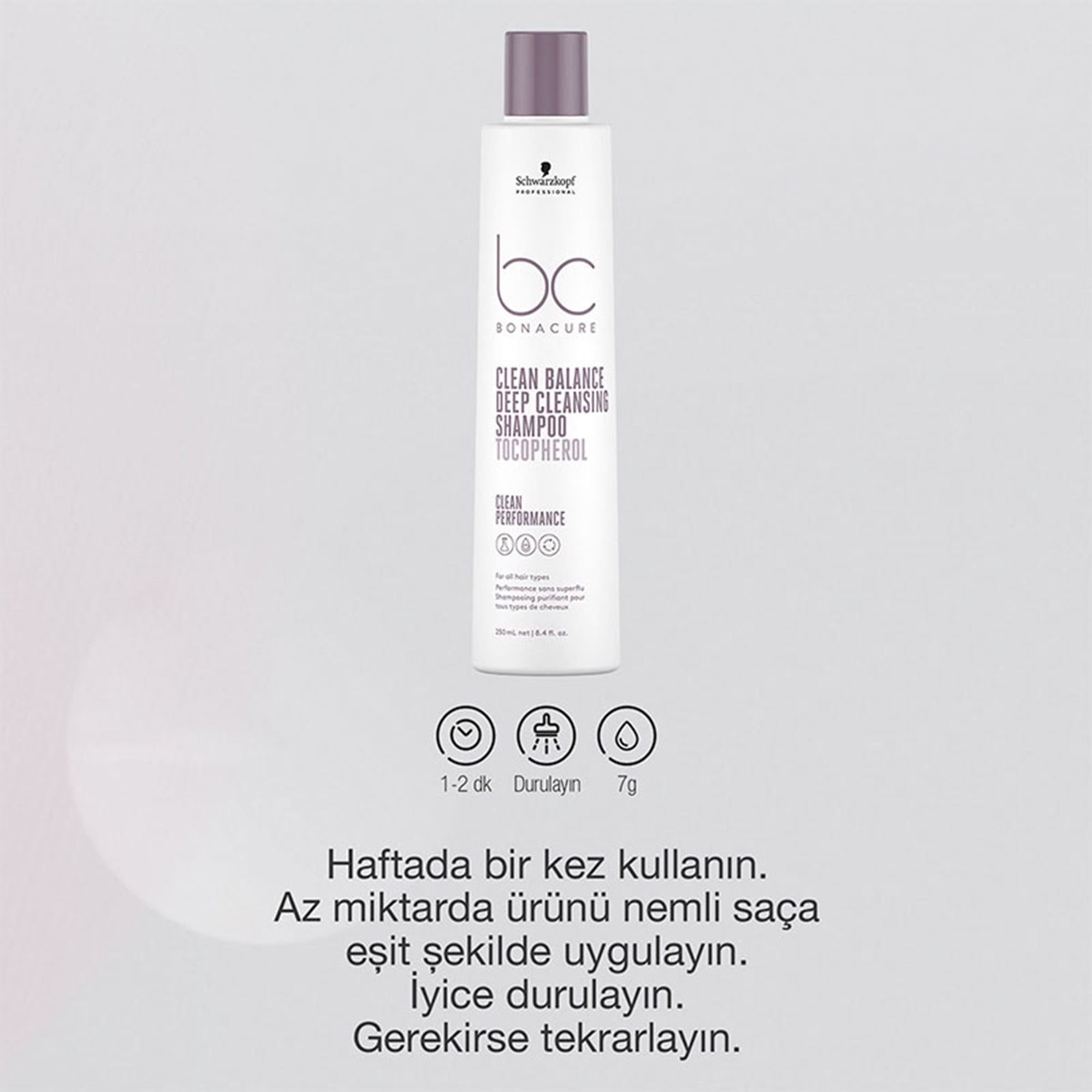 Bonacure Bc Clean Tüm Saç Tipleri İçin Tüm Kalıntıları Arındırıcı Derin Temizleme Şampuanı 250 ml