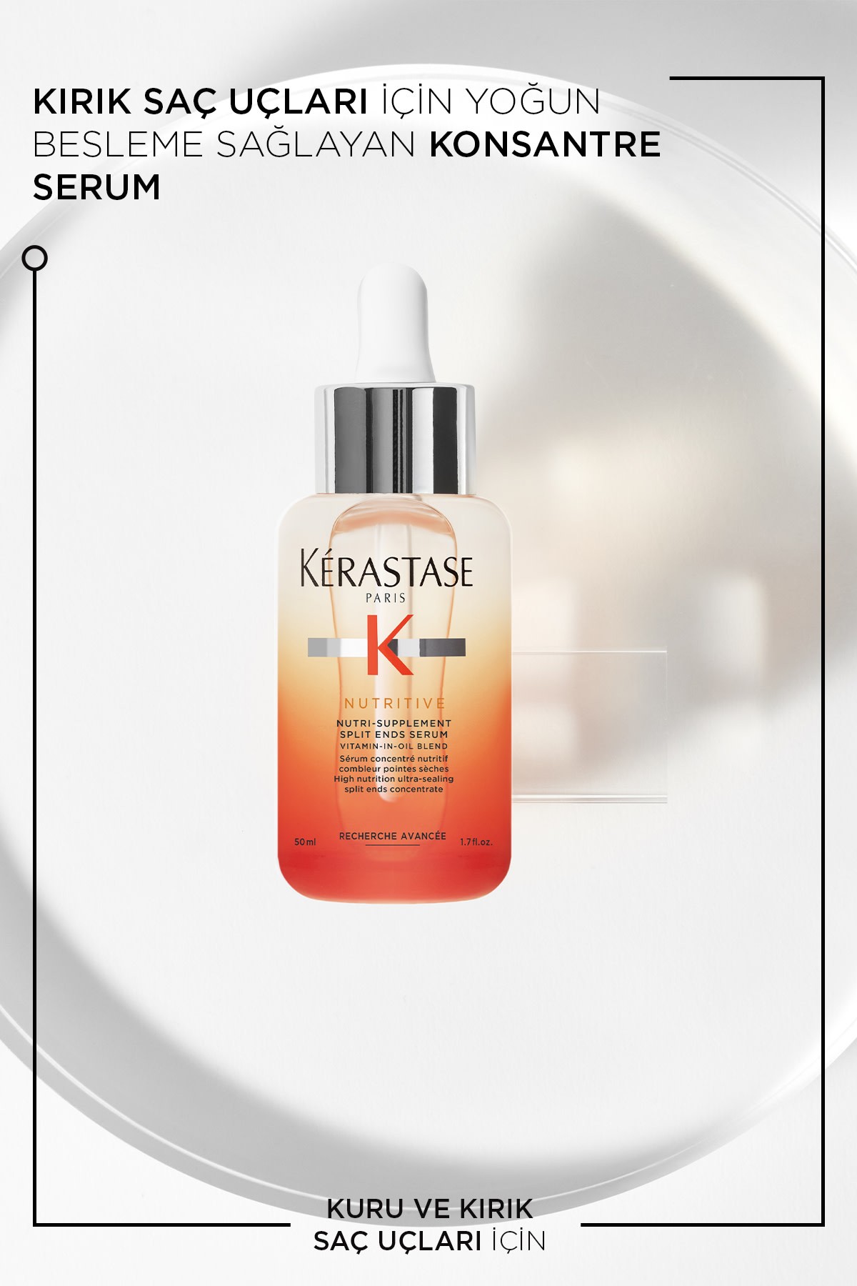 Kerastase Nutritive Nutri-Kuru Saçlar İçin Yüksek Besleyici Saç Ucu Serumu 50 ml