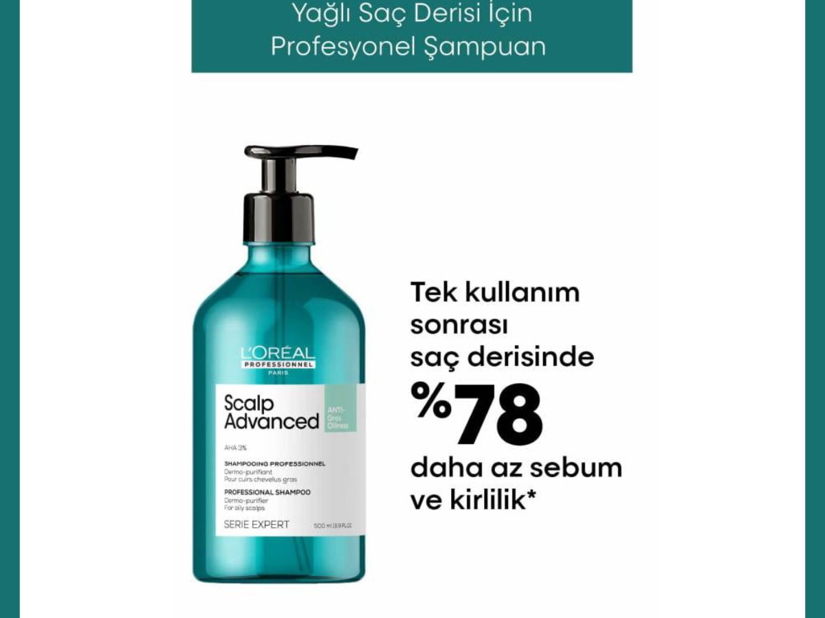 L'oreal Professionnel Serie Expert Scalp Advanced Yağlanma Karşıtı Profesyonel Şampuan 500ml