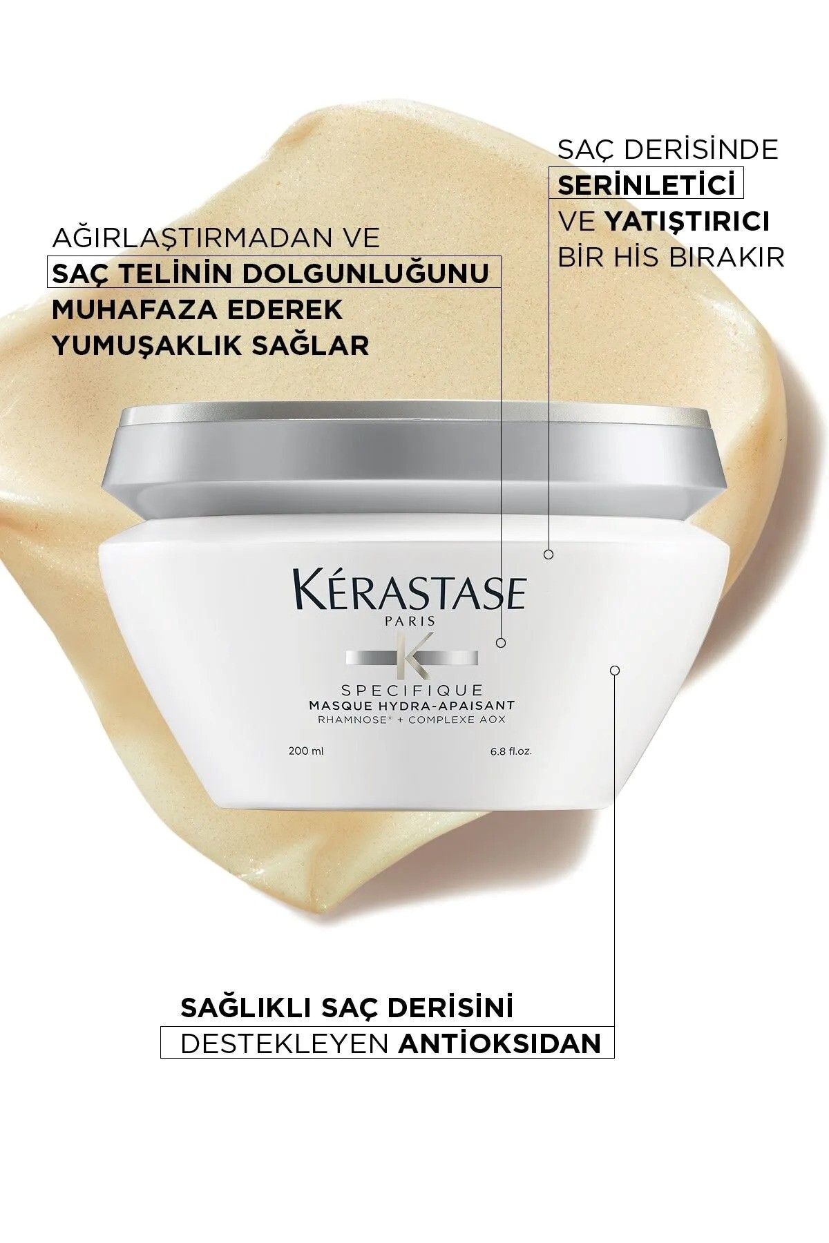 Kerastase Specifique Masque Hydra-apaisant Hassasiyet Karşıtı Nemlendirici Maske 200 ml