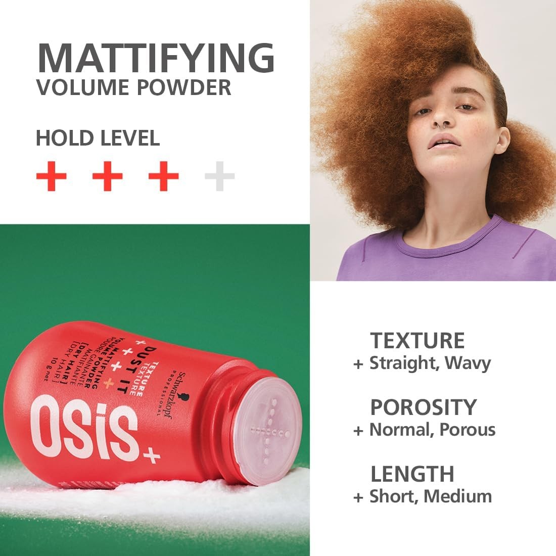 Osis+ Dust it Hacim Verici Saçı Matlaştırıcı Saç Pudrası 10 ml