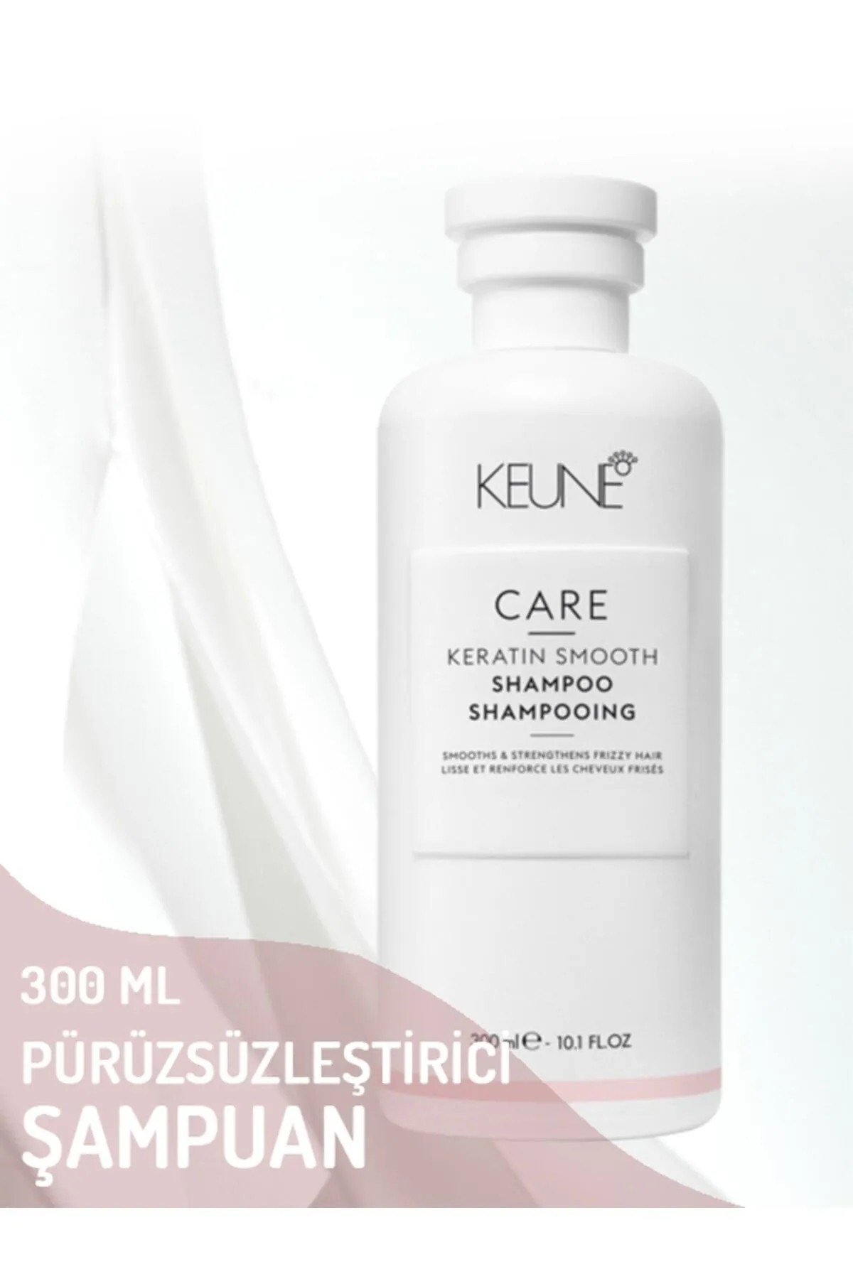 Keune Keratin Smooth Besleyici Ve Parlaklık Veren Saç Bakim Sampuani 300 ml