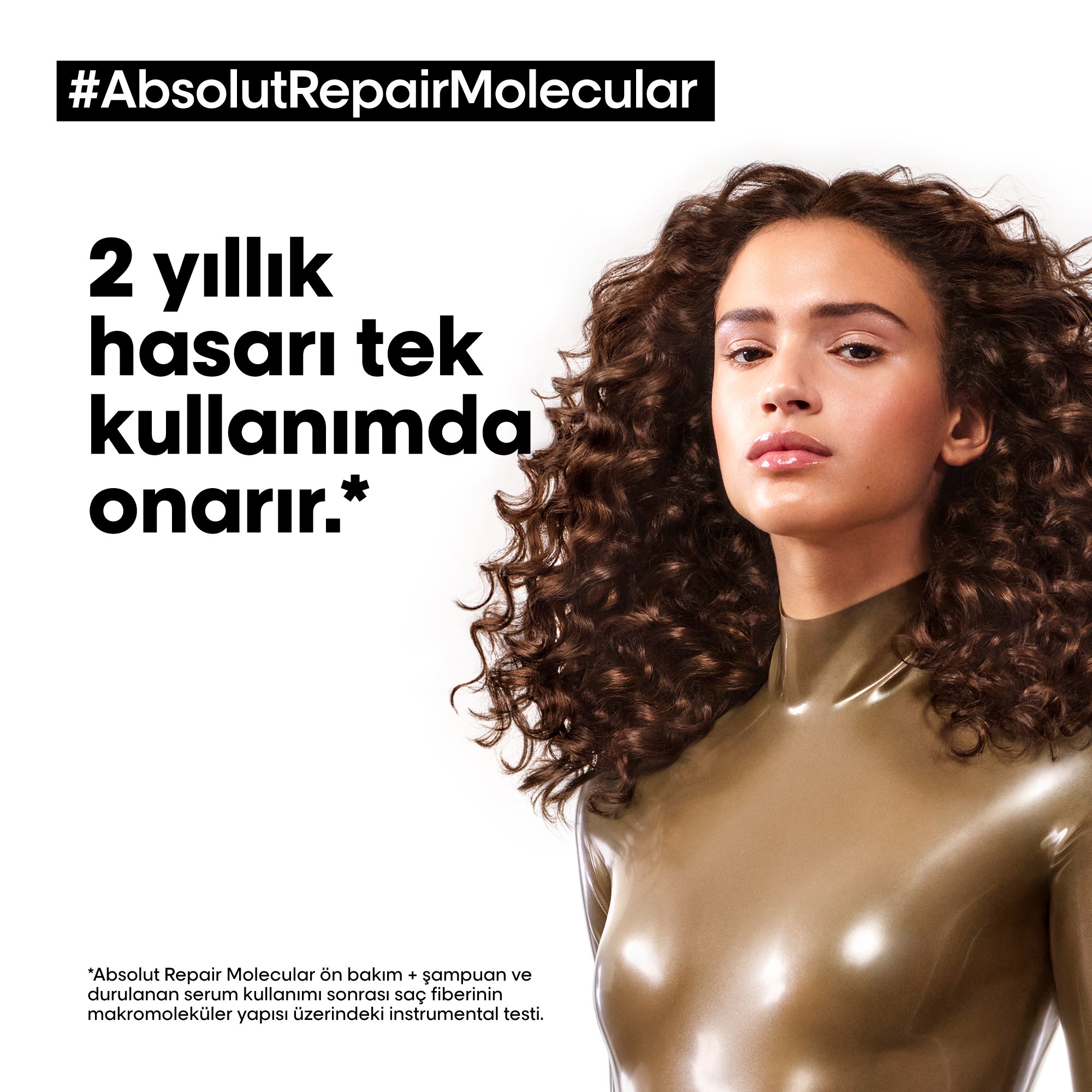 L'oreal Professionnel Serie Expert Absolut Repair Molecular Tüm Yıpranmış Saçlar İçin Arındırıcı Şampuan 300ml