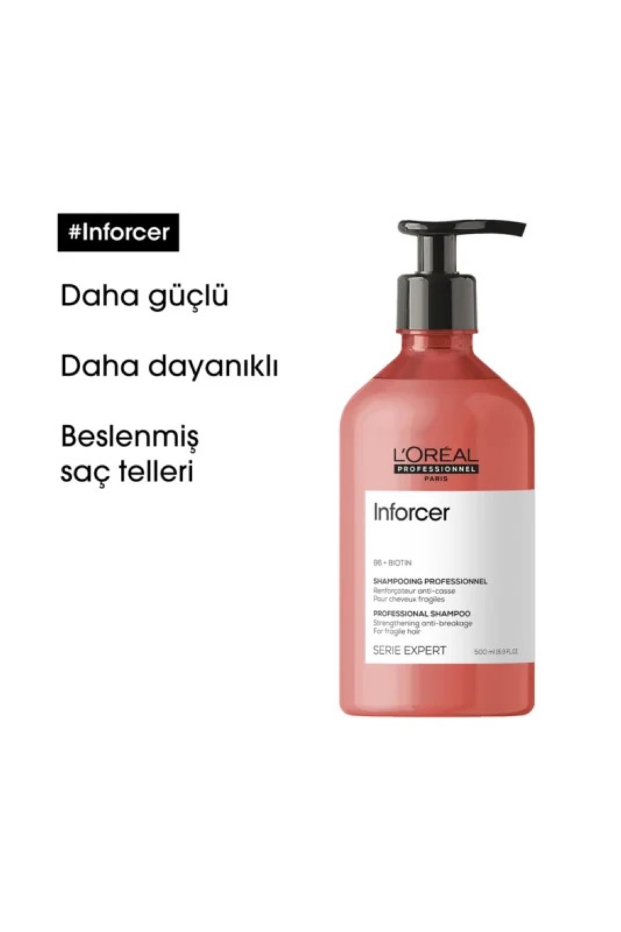 L'oreal Professionnel Loreal Inforcer Şampuan Kırılma Karşıtı Etkili Şampuan 500 ml