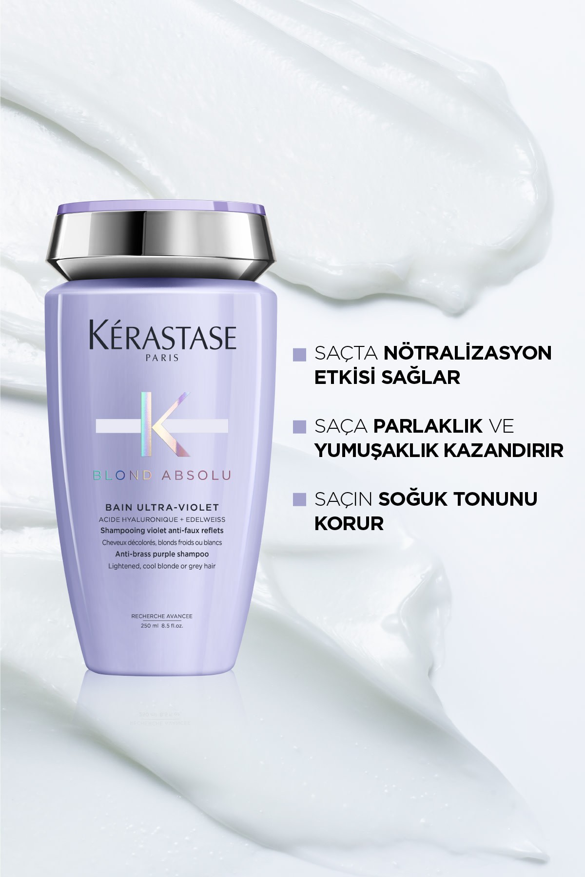 Kerastase Blond Absolu Bain Ultra-violet Turuncu Yansımaları Nötralize Eden Şampuan 250 ml