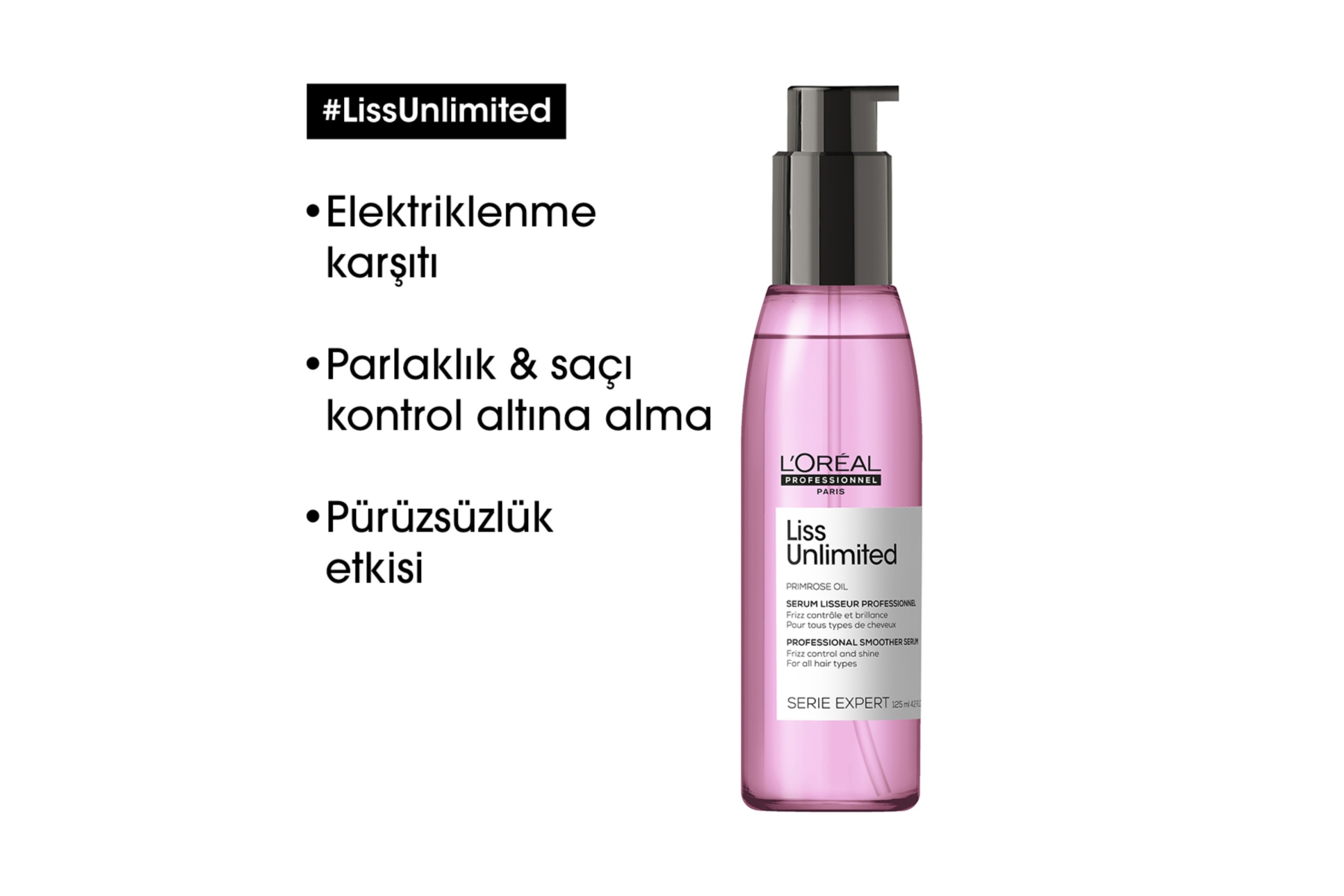 L'oreal Professionnel Serie Expert Liss Unlimited Elektriklenme Karşıtı Ve Yoğun Yumuşaklık Veren Bakım Yağı 125 ml